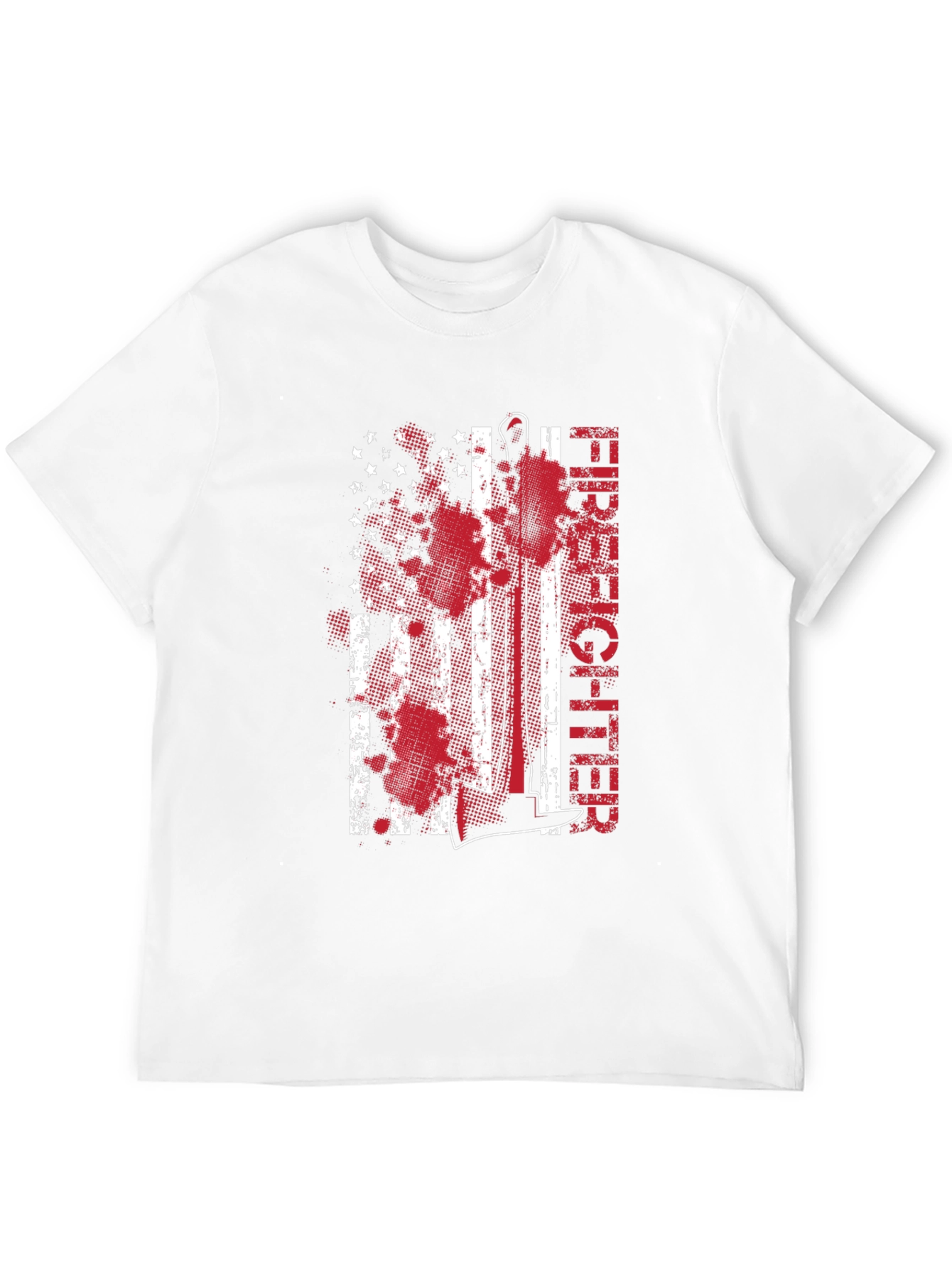 Firefighter American Flag Graphic Tee