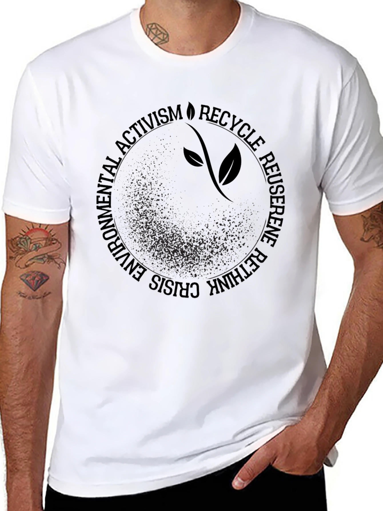 Eco Activism Graphic Tee - Black