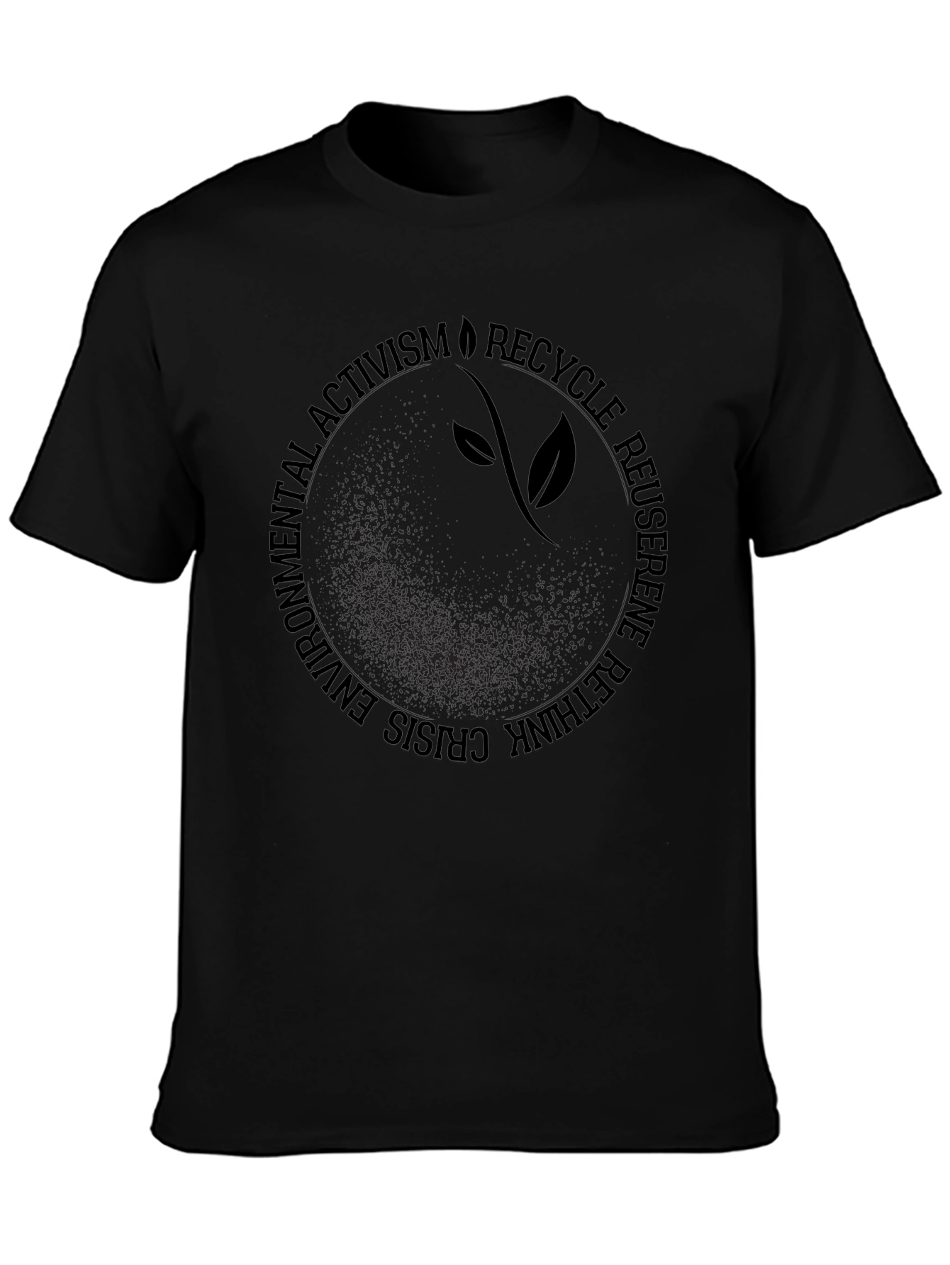 Eco Activism Graphic Tee - Black