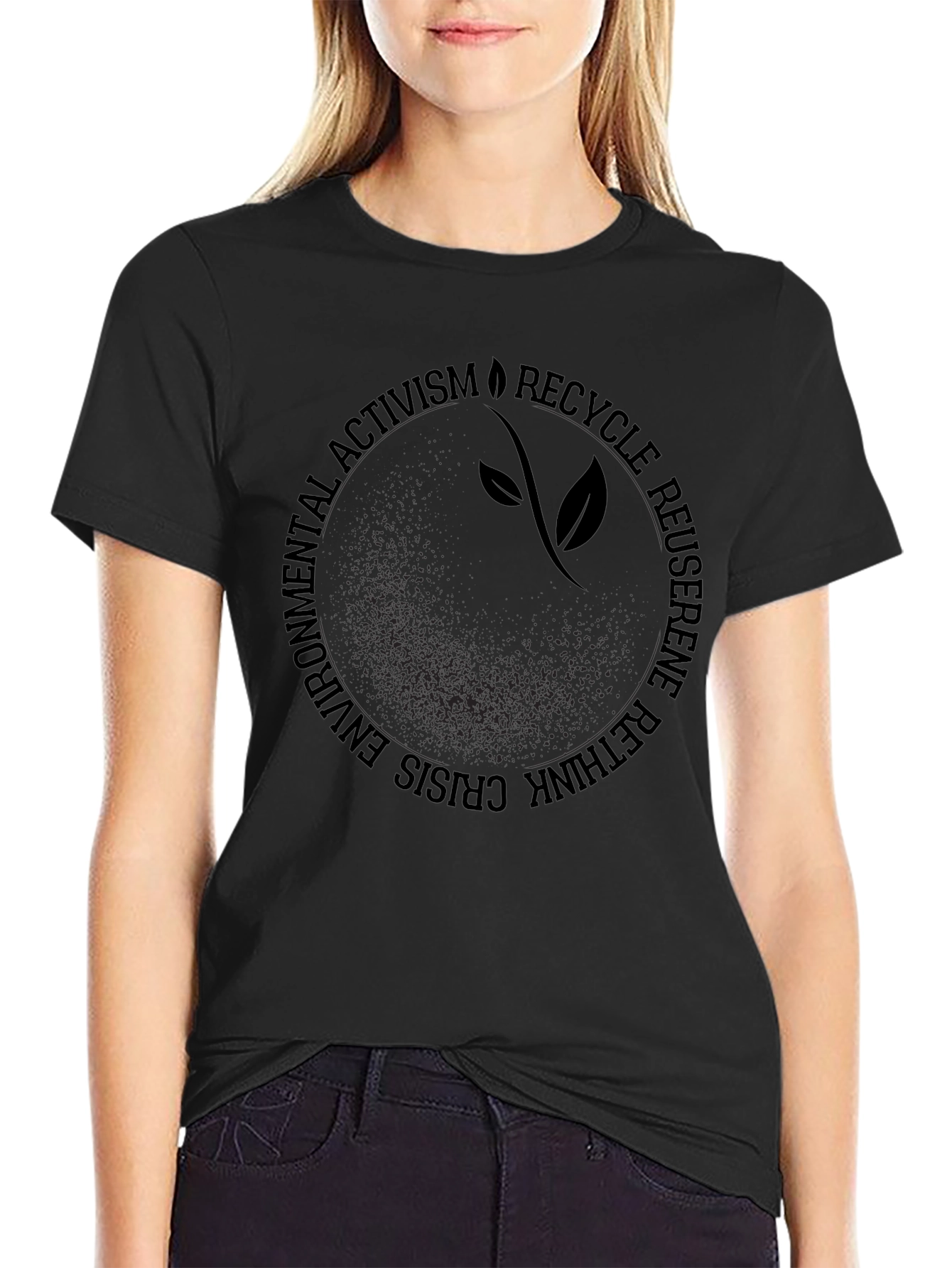 Eco Activism Graphic Tee - Black