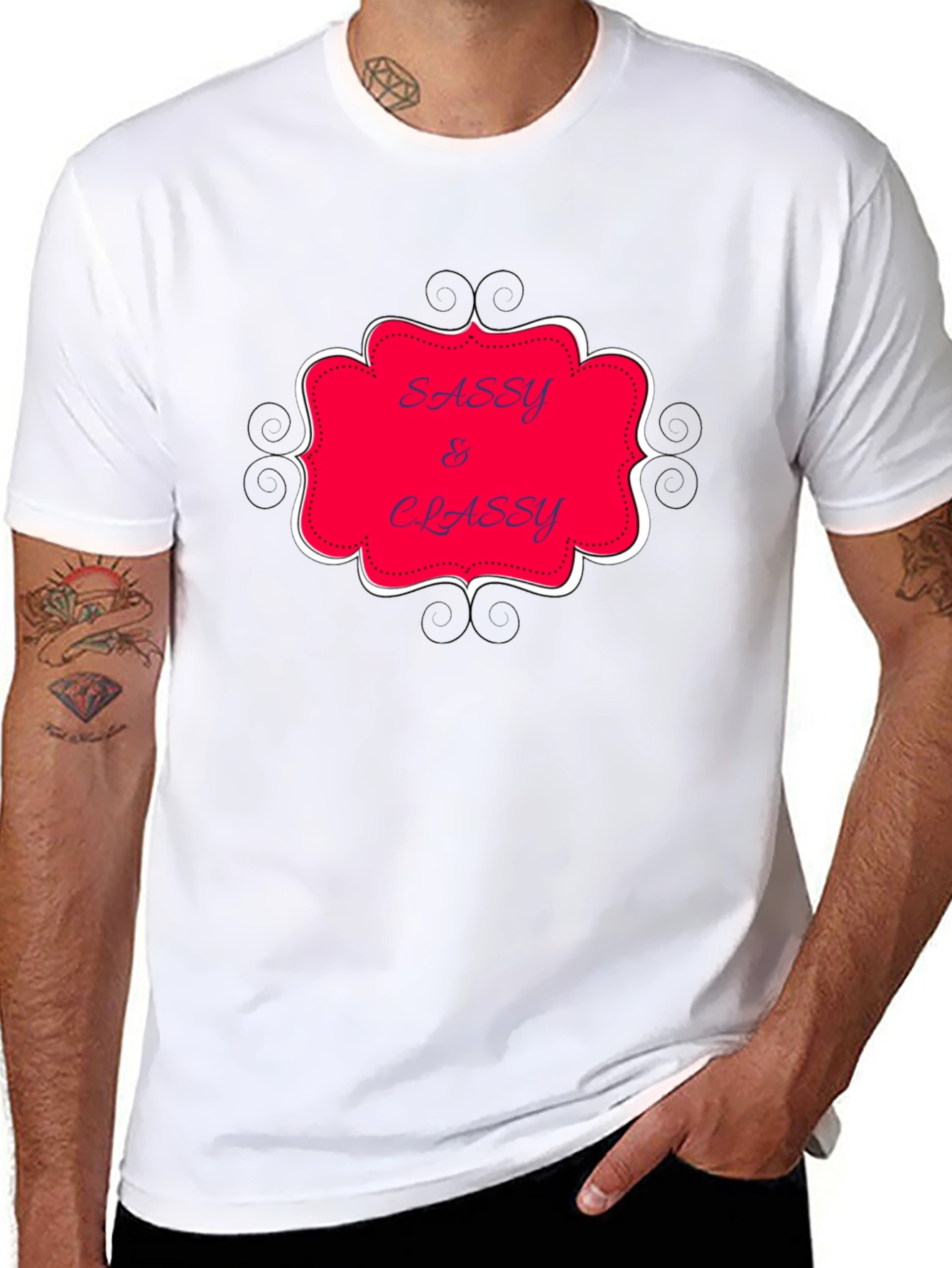 Sassy & Classy Graphic Tee - Stylish Mens T-Shirt