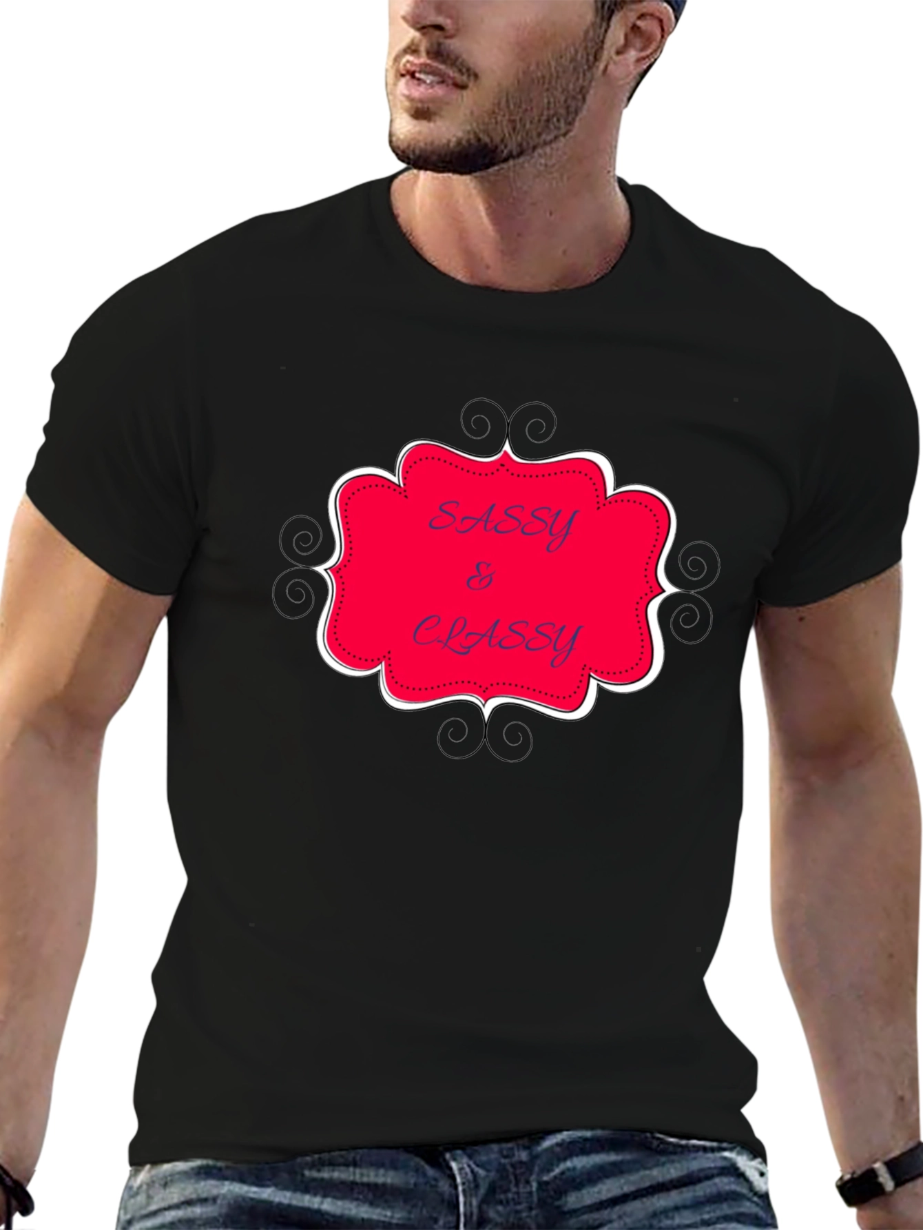 Sassy & Classy Graphic Tee - Stylish Mens T-Shirt