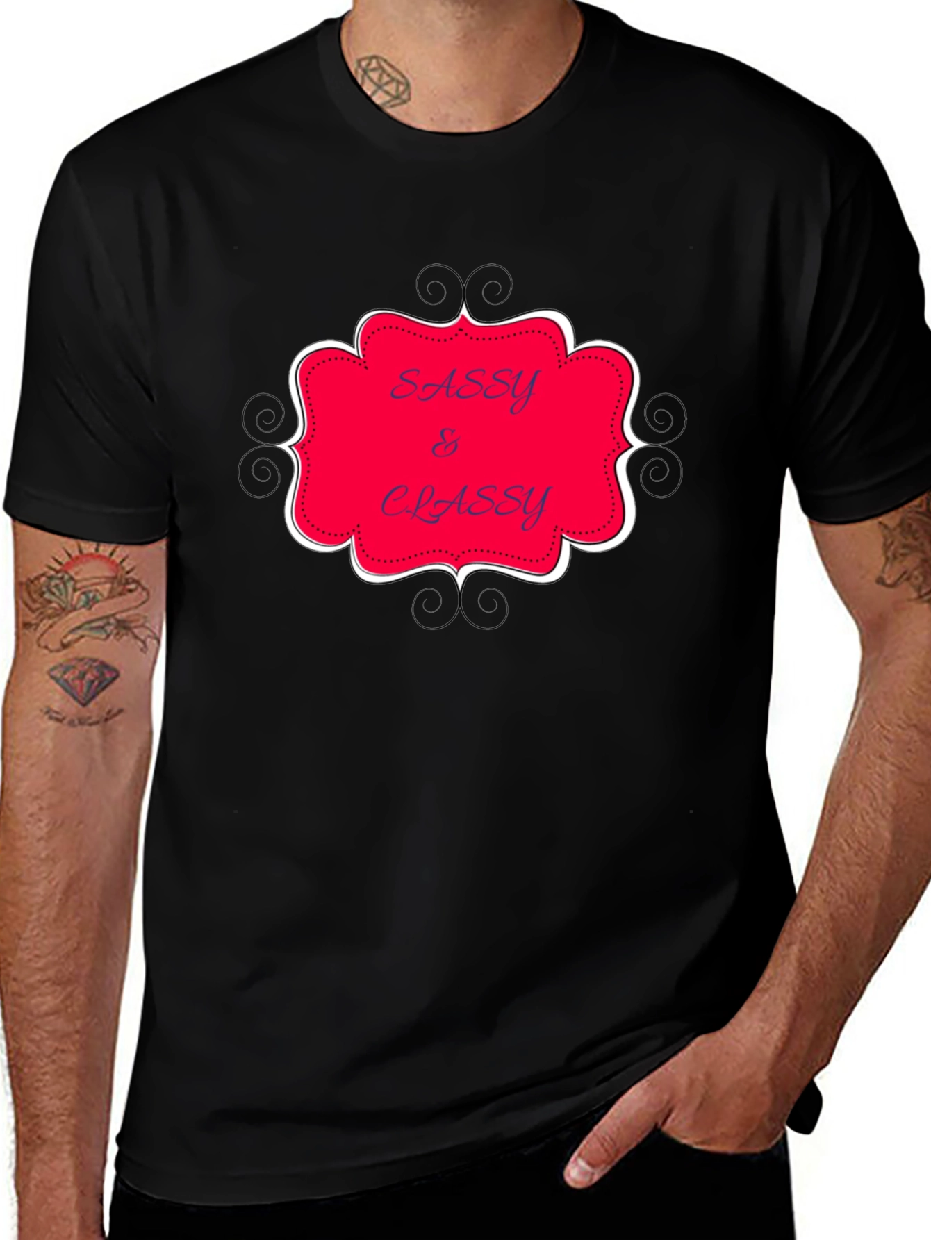 Sassy & Classy Graphic Tee - Stylish Mens T-Shirt
