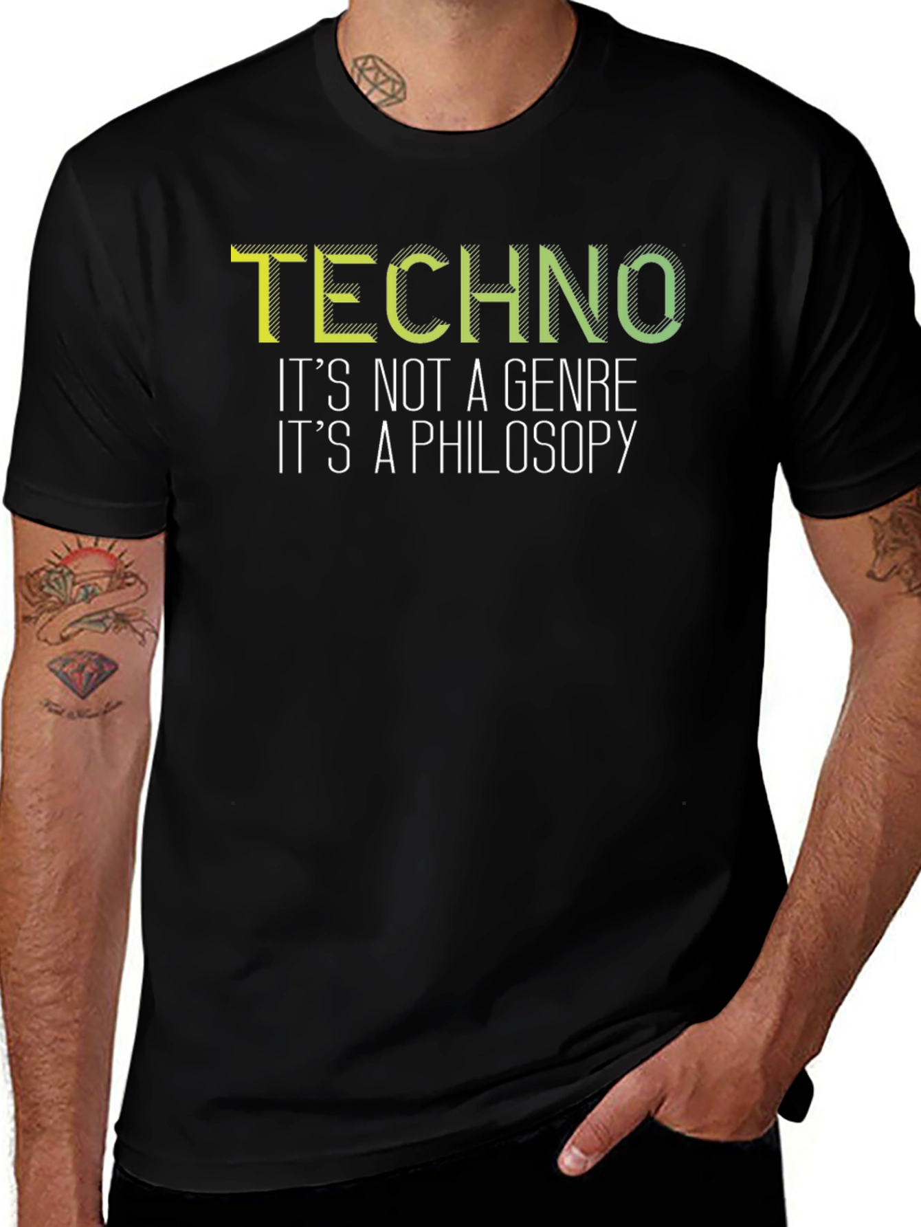 Techno Philosophy Black T-Shirt