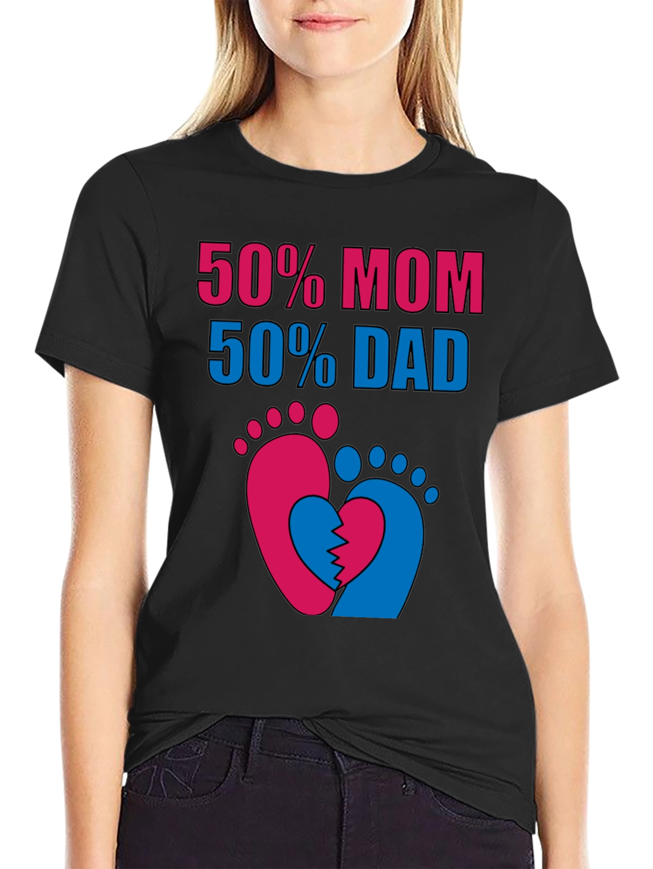50% Mom 50% Dad Unisex T-Shirt