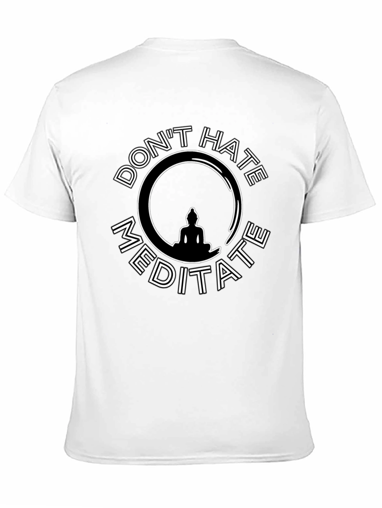 Dont Hate Meditate Black Graphic Tee