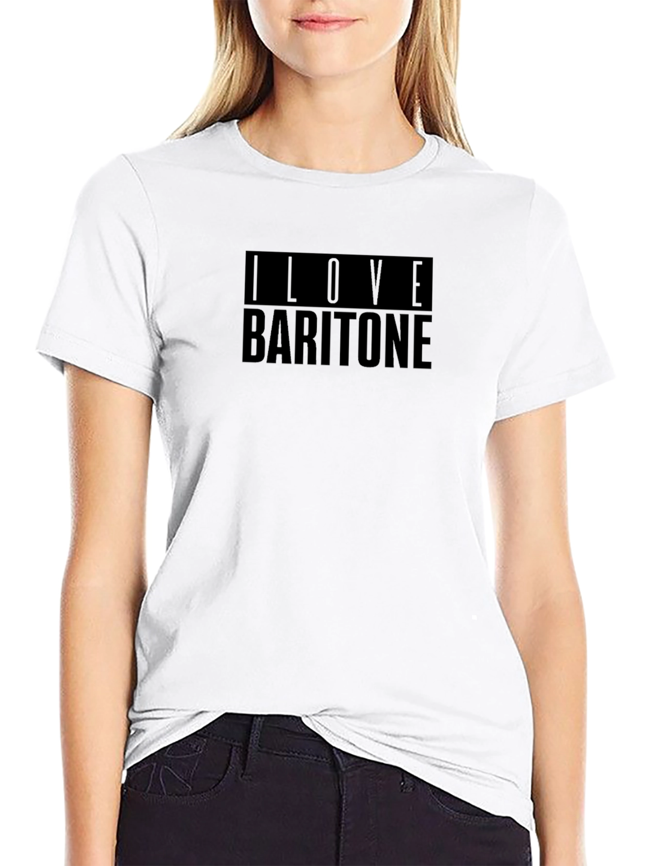 I Love Baritone Black T-Shirt