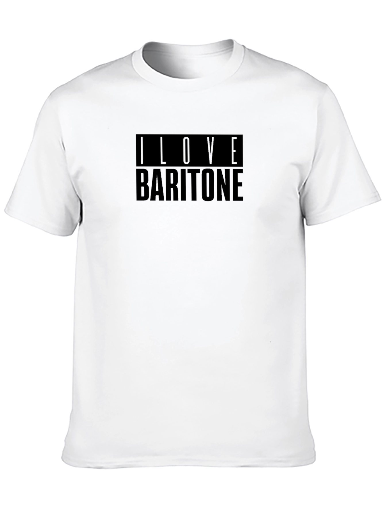 I Love Baritone Black T-Shirt