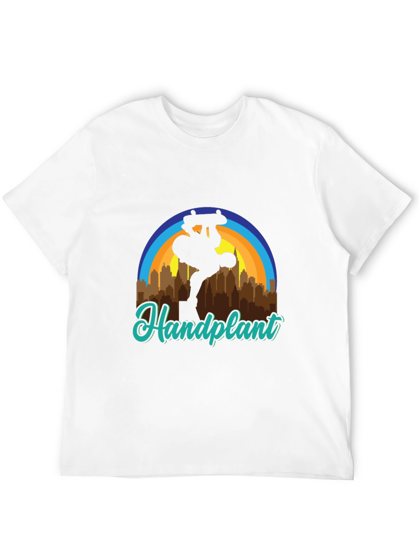 Handplant Skateboarder Graphic Tee - Urban Style