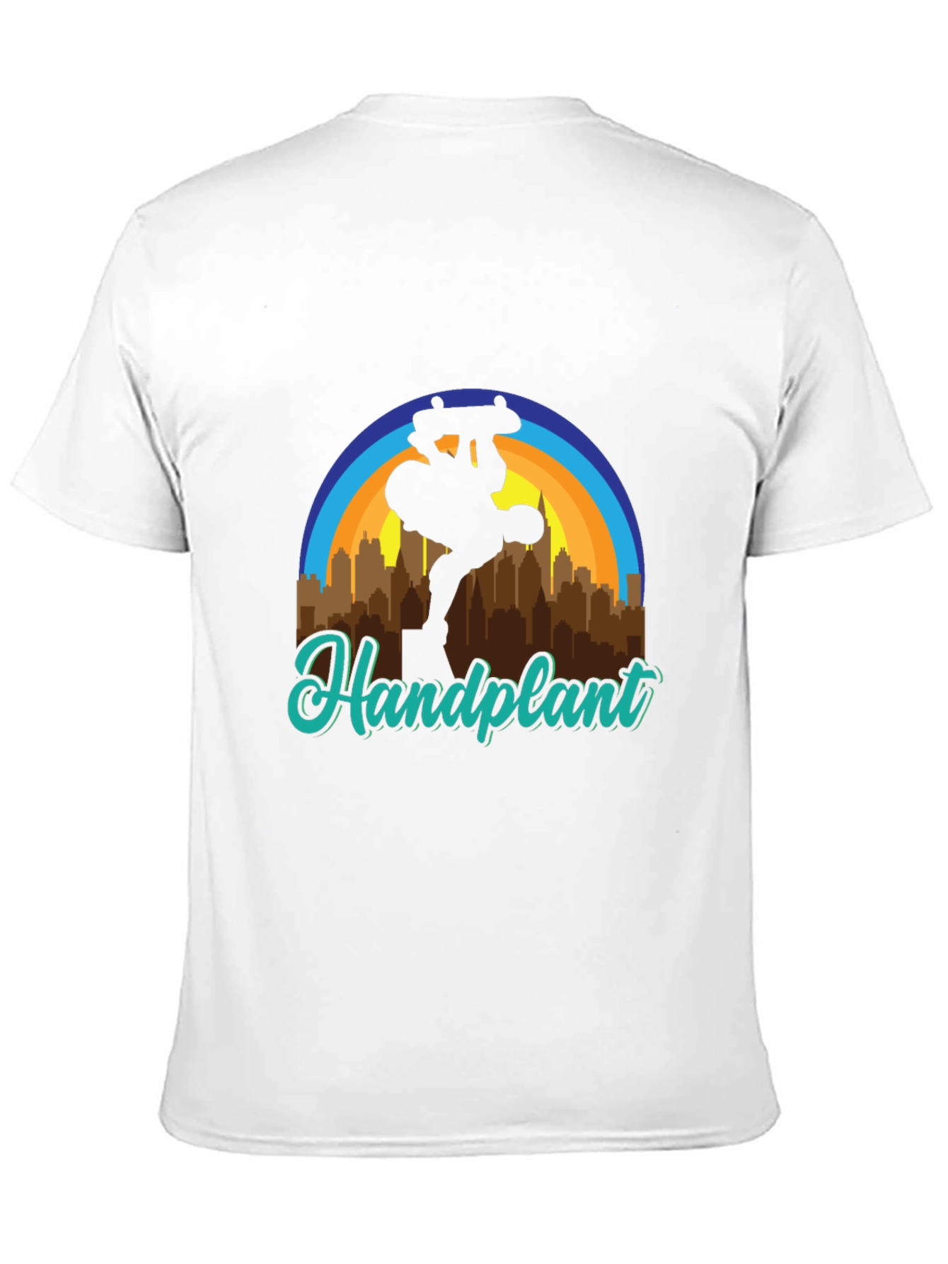 Handplant Skateboarder Graphic Tee - Urban Style