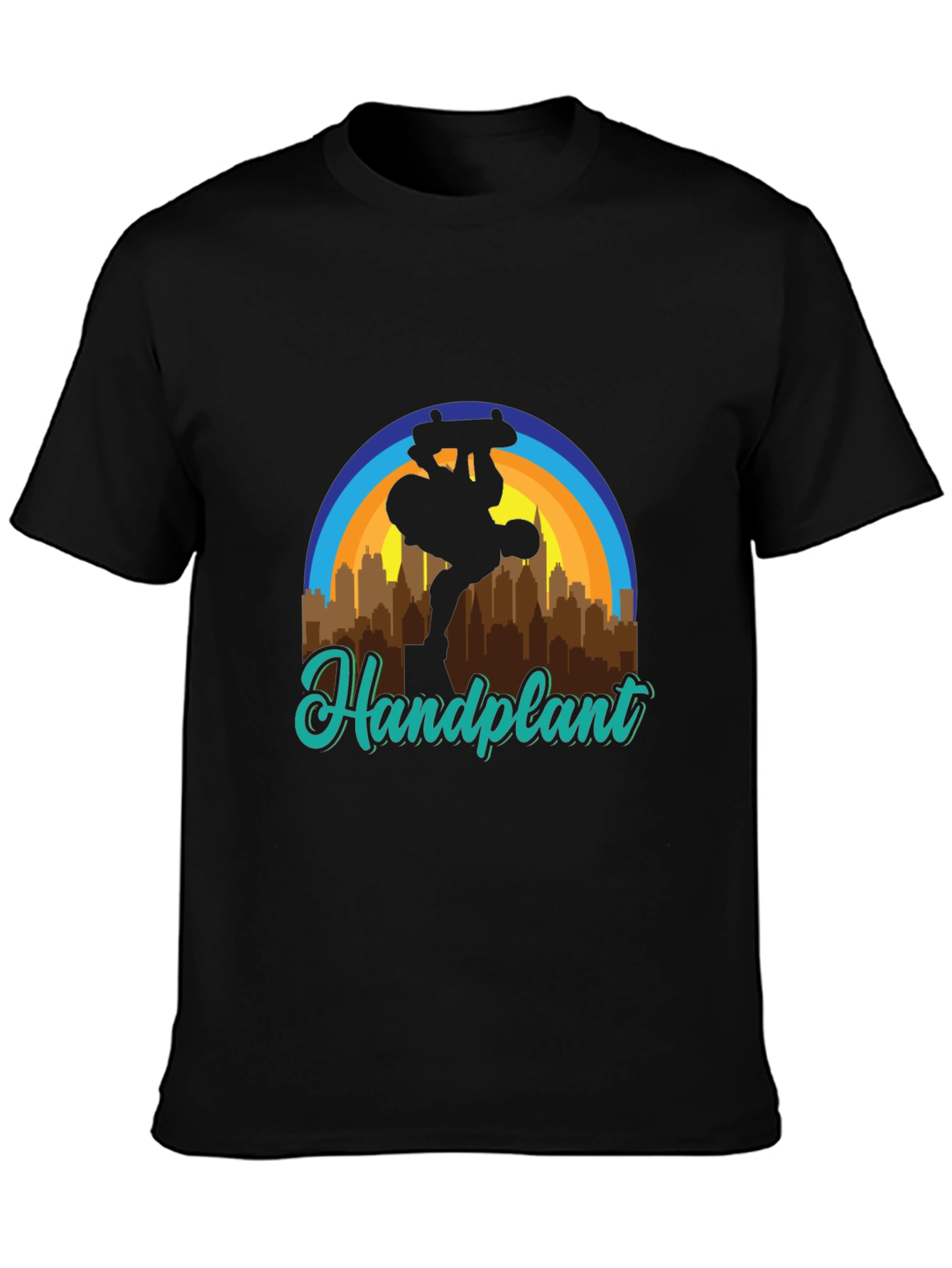 Handplant Skateboarder Graphic Tee - Urban Style