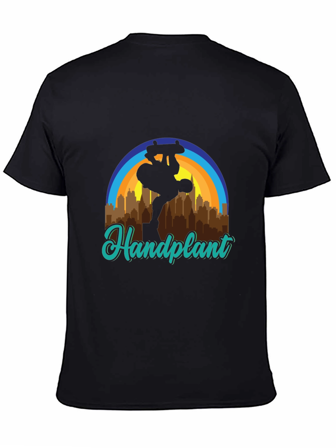 Handplant Skateboarder Graphic Tee - Urban Style