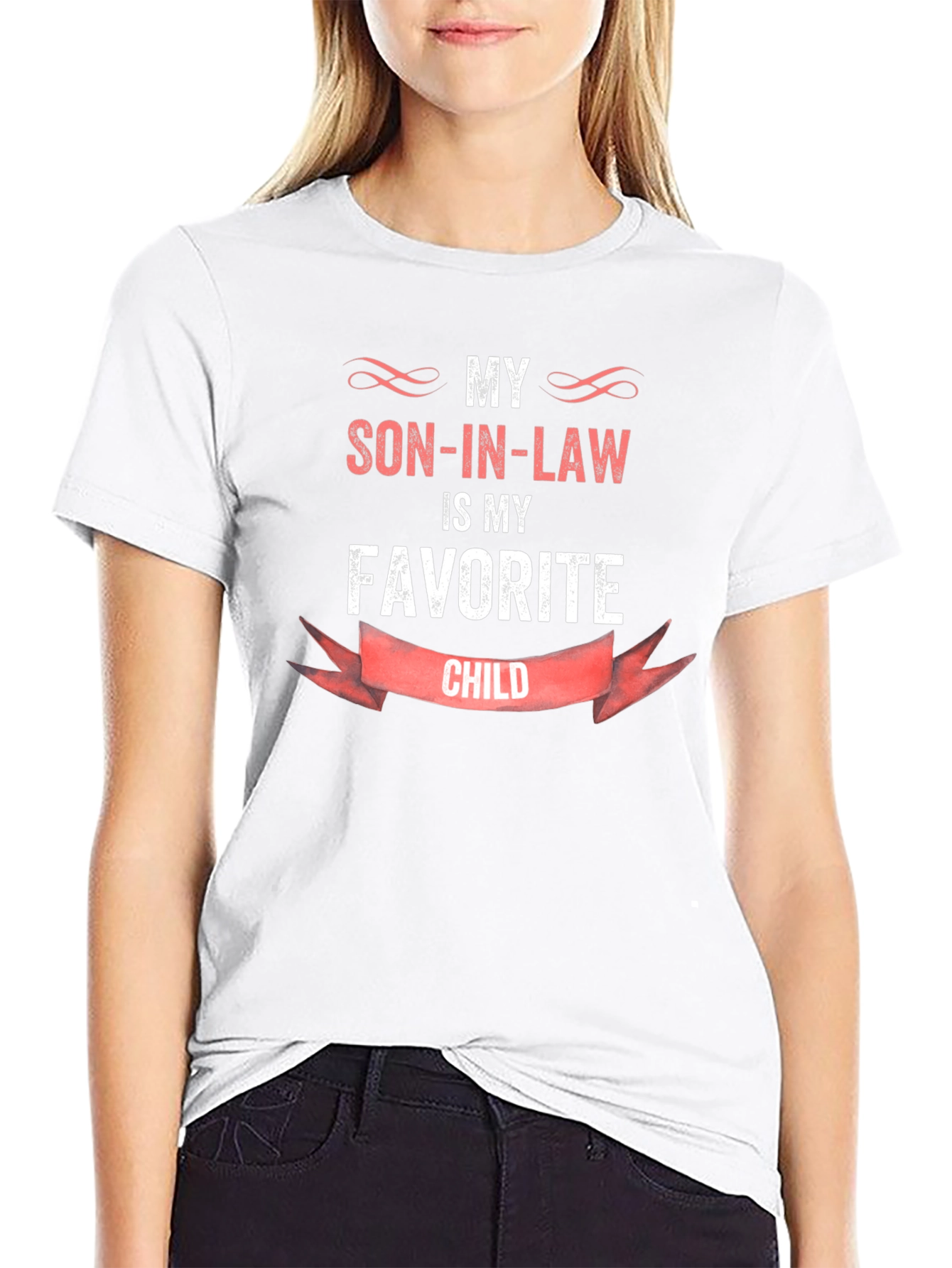 My Son-In-Law Is My Favorite Child Black T-Shirt