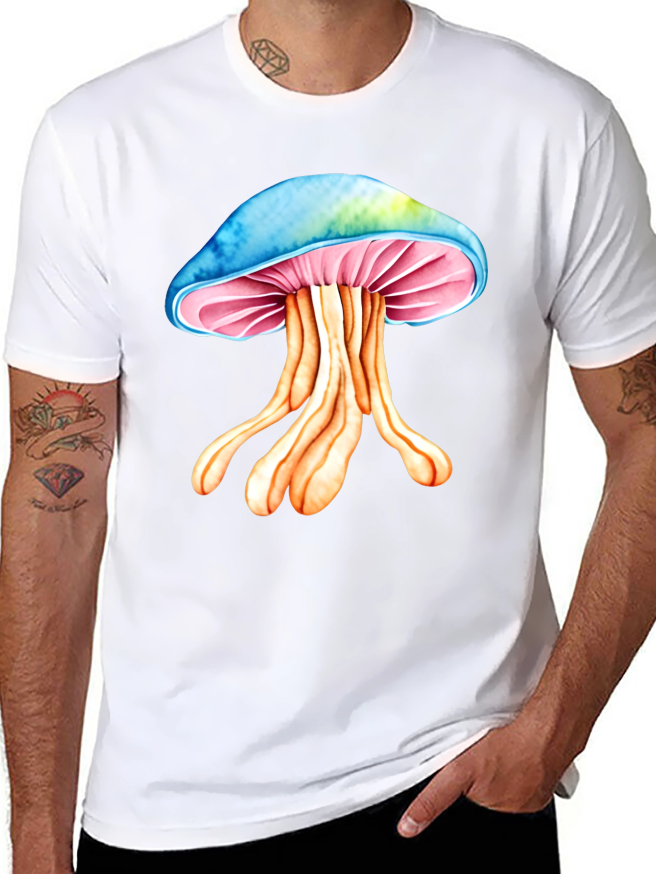 Psychedelic Mushroom Graphic Tee - Unique Design!