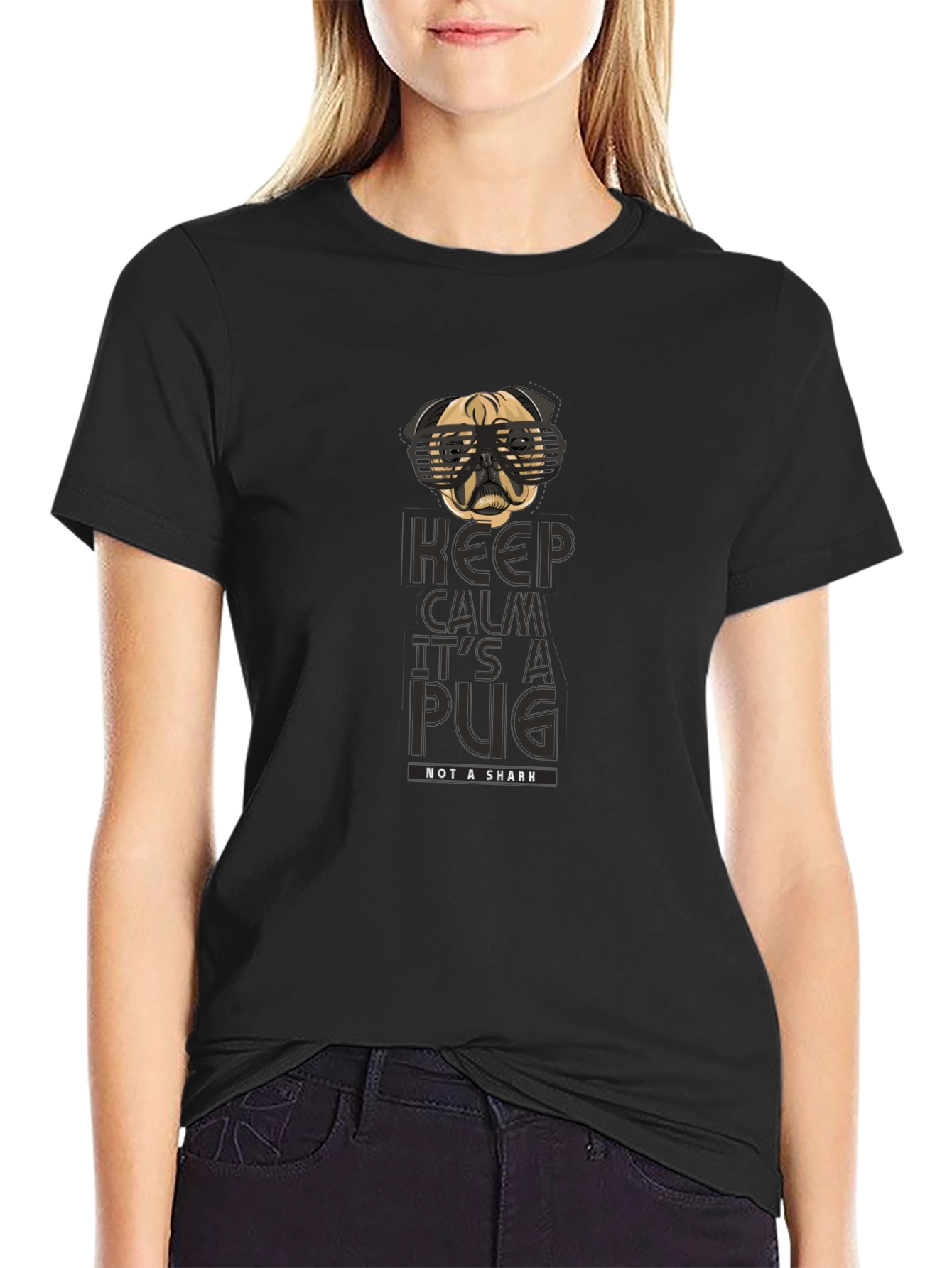 Keep Calm Its a Pug Graphic Tee
