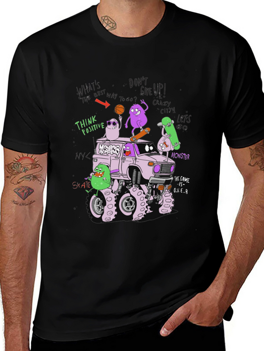 Monster Academy Graphic Tee - Think Positive Design
