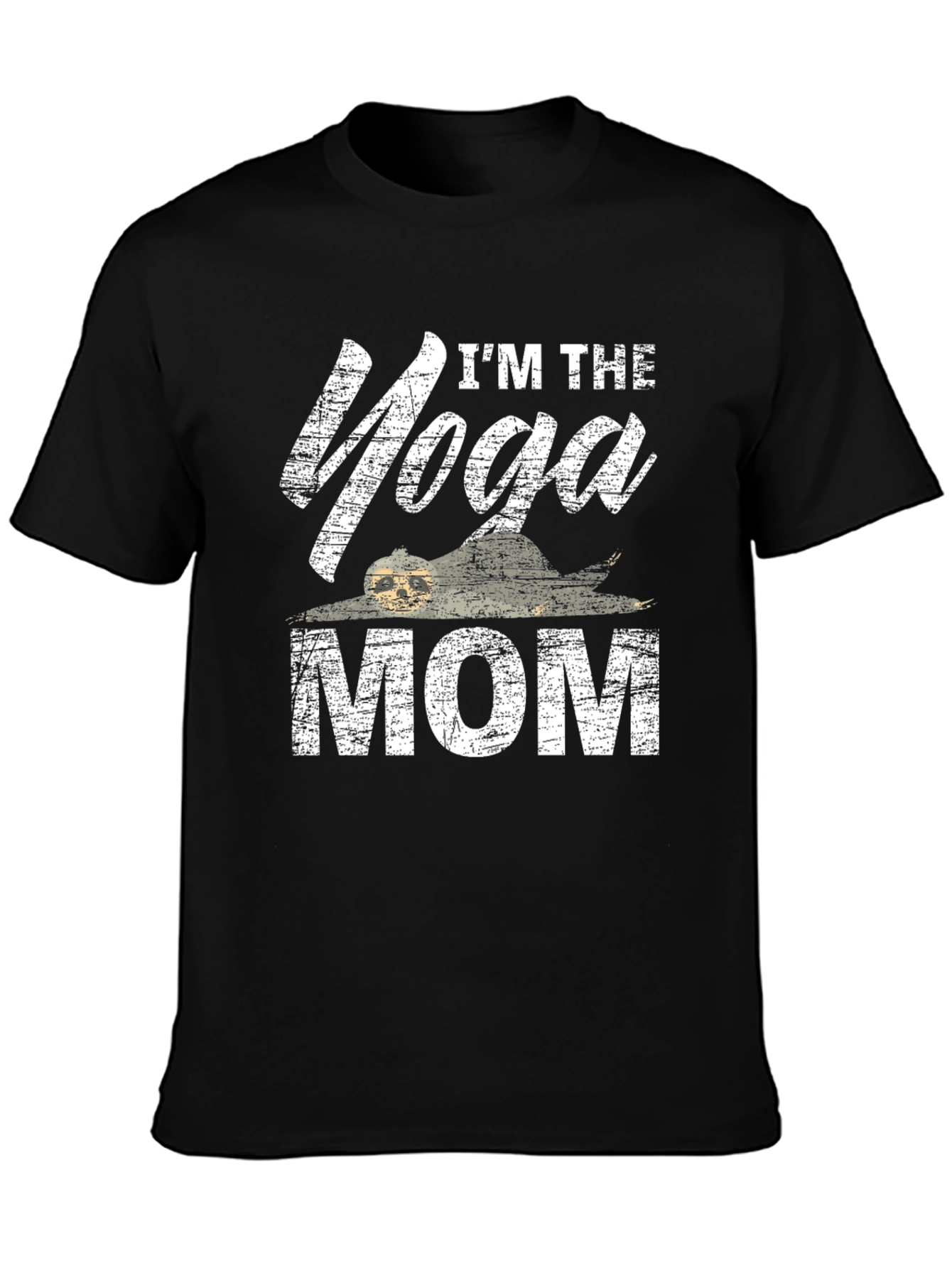 Im the Yoga Mom Distressed Graphic Tee