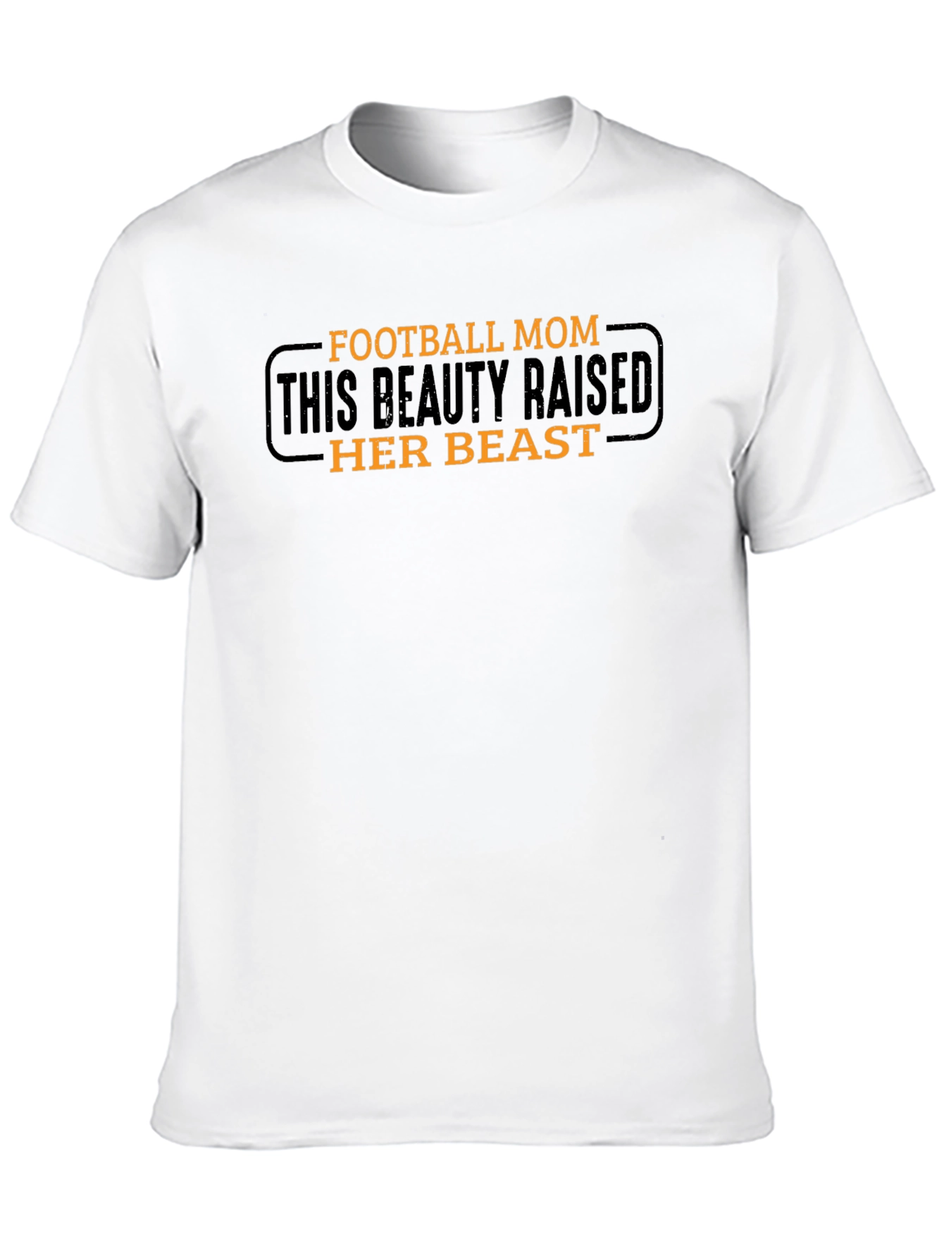 Football Mom Graphic T-Shirt - Raised Her Beast