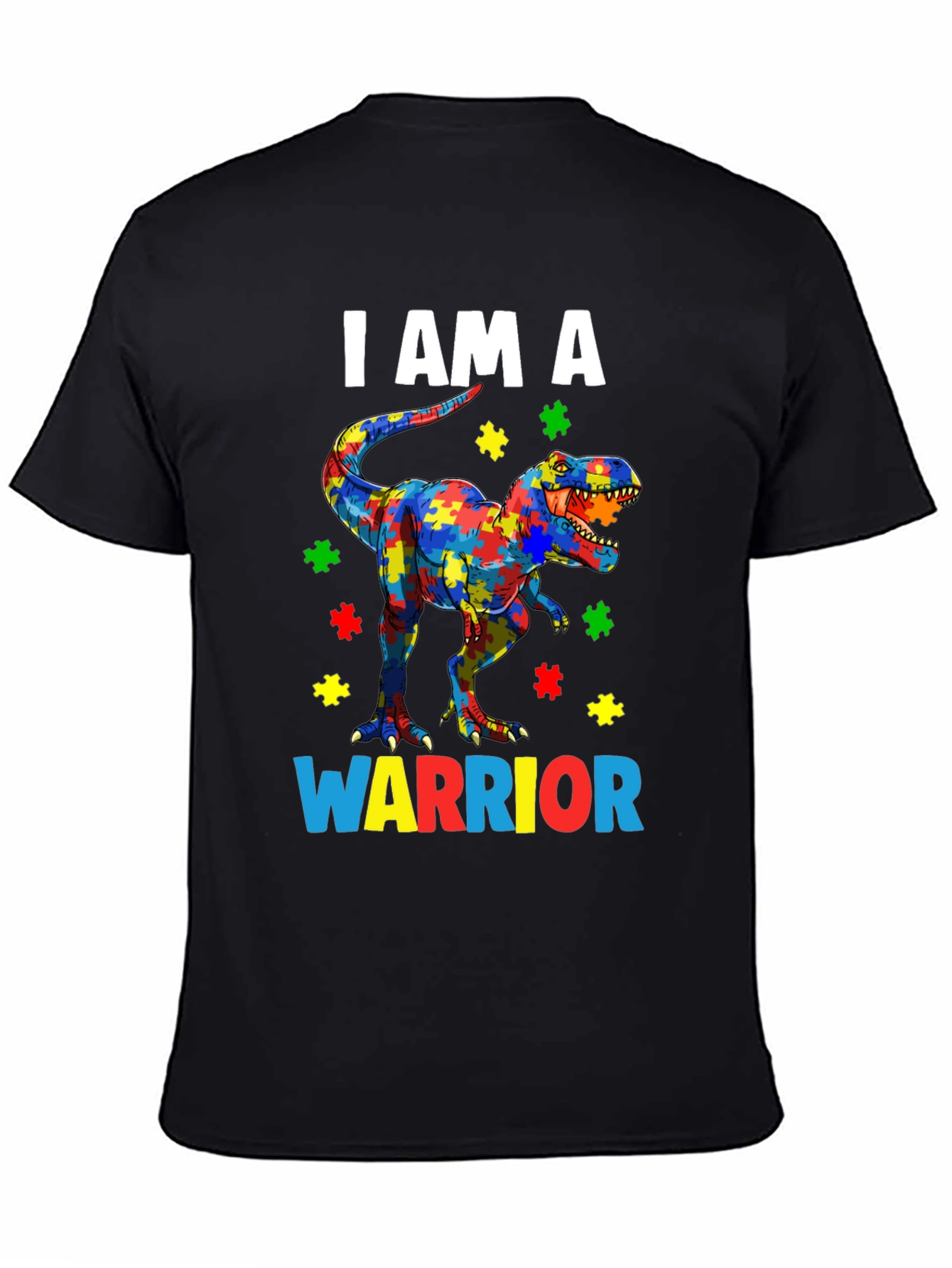 Autism Awareness Dinosaur Warrior T-Shirt