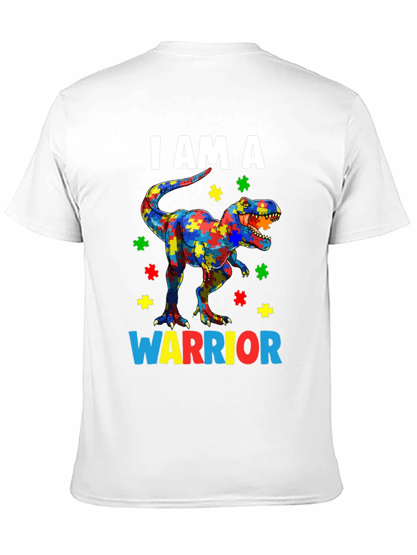 Autism Awareness Dinosaur Warrior T-Shirt