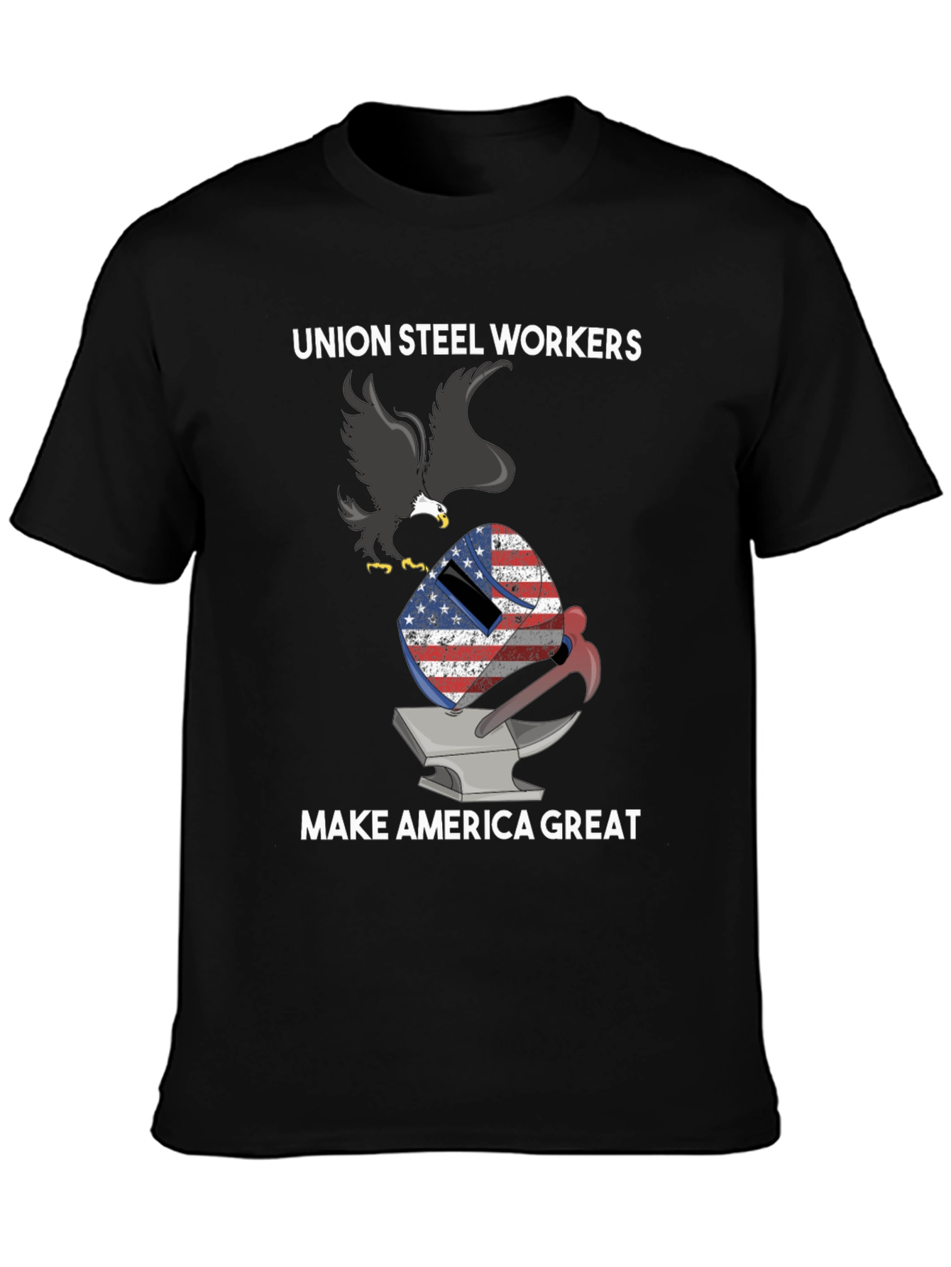 Union Steel Workers MAGA Graphic T-Shirt