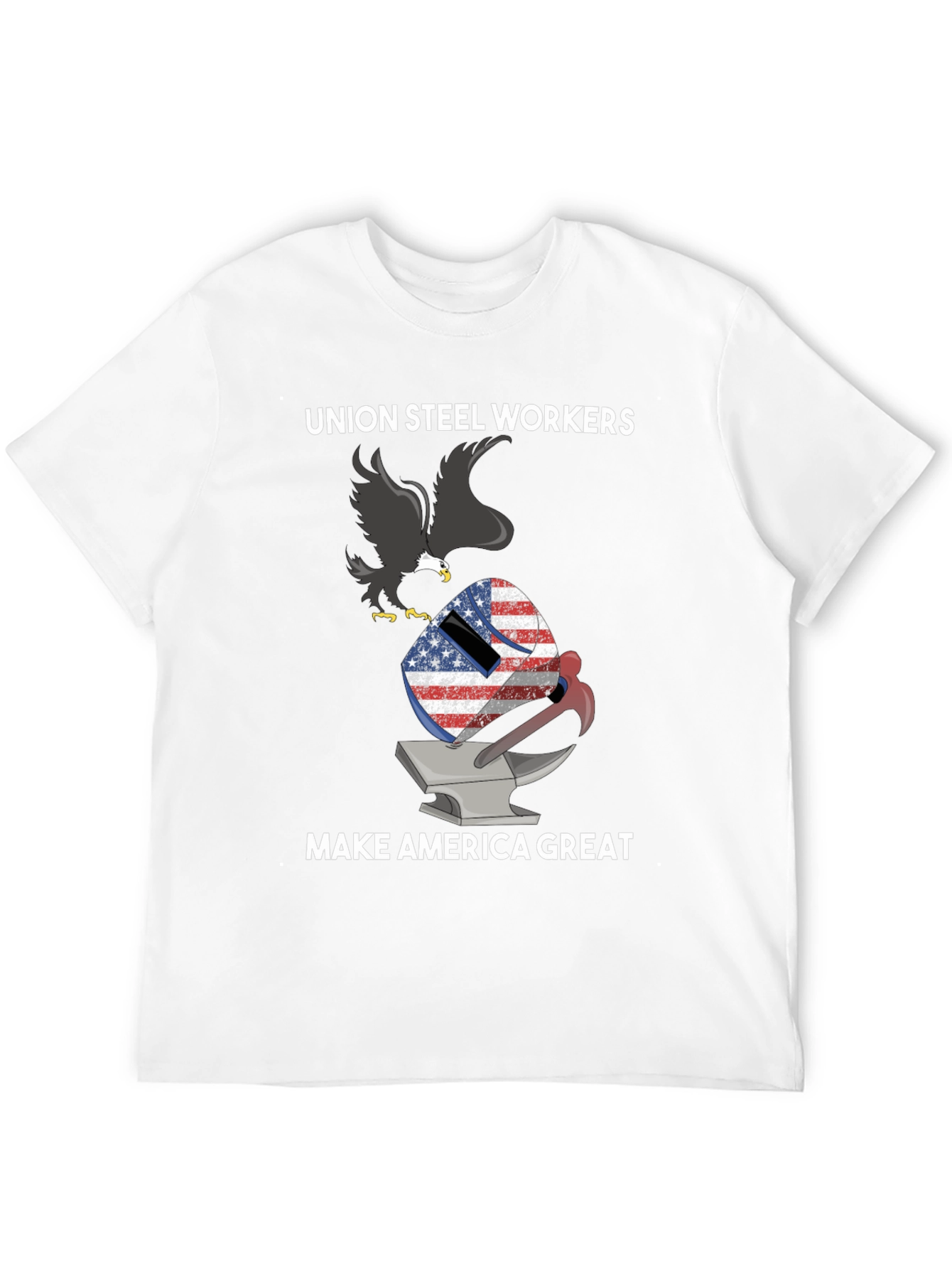 Union Steel Workers MAGA Graphic T-Shirt