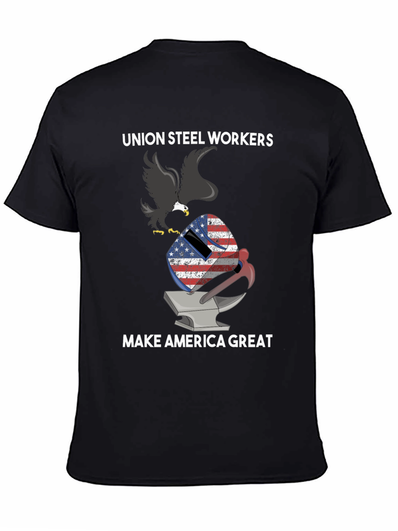 Union Steel Workers MAGA Graphic T-Shirt