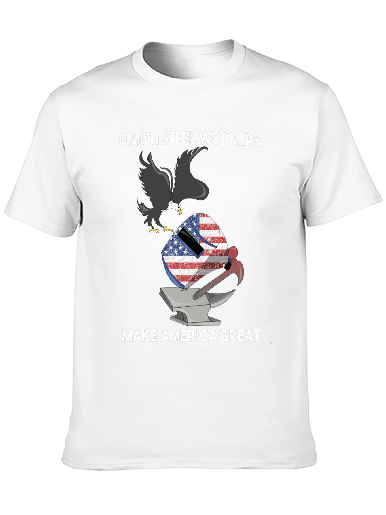 Union Steel Workers MAGA Graphic T-Shirt