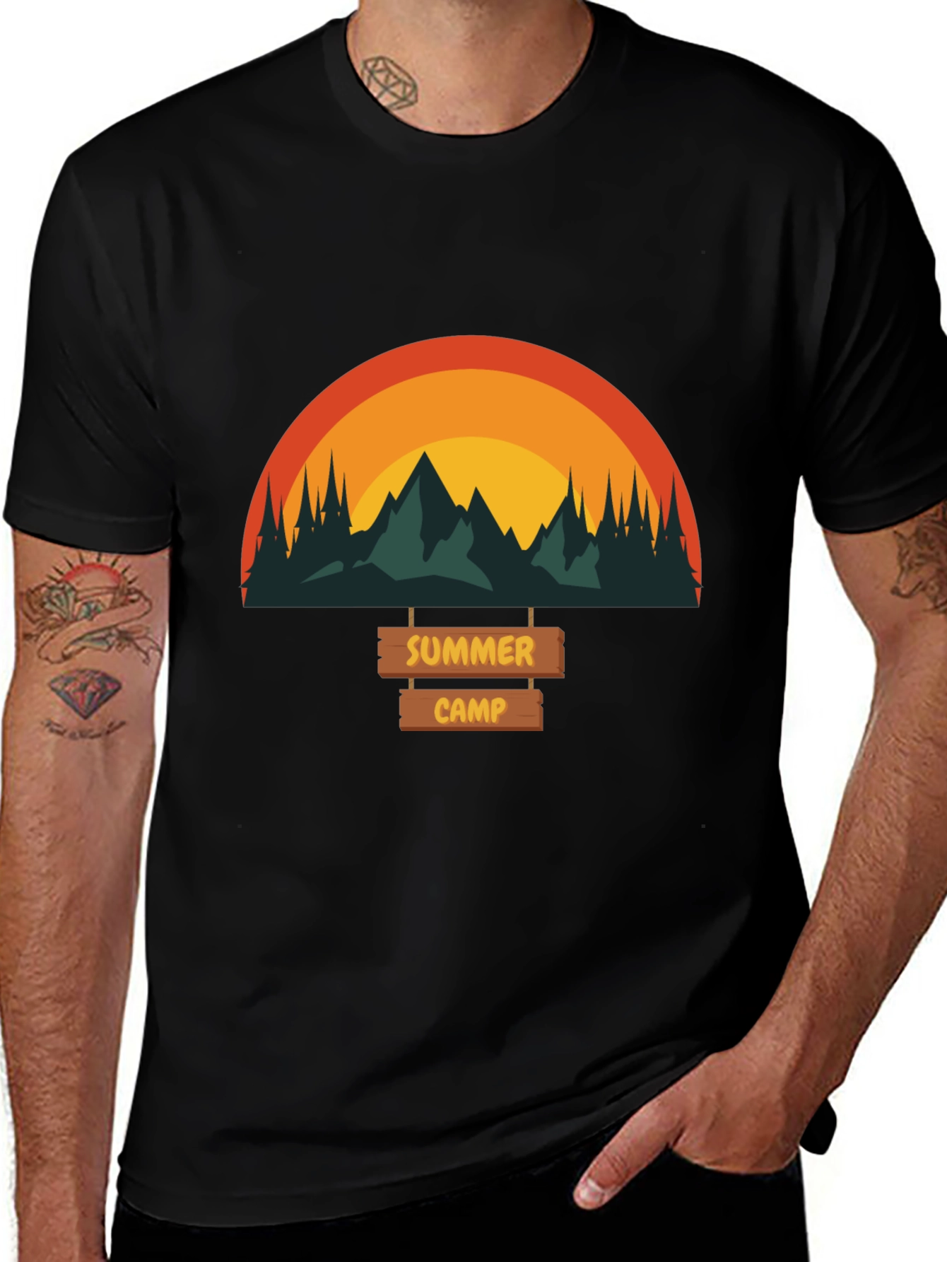 Summer Camp Graphic Tee - Nature Adventure Shirt