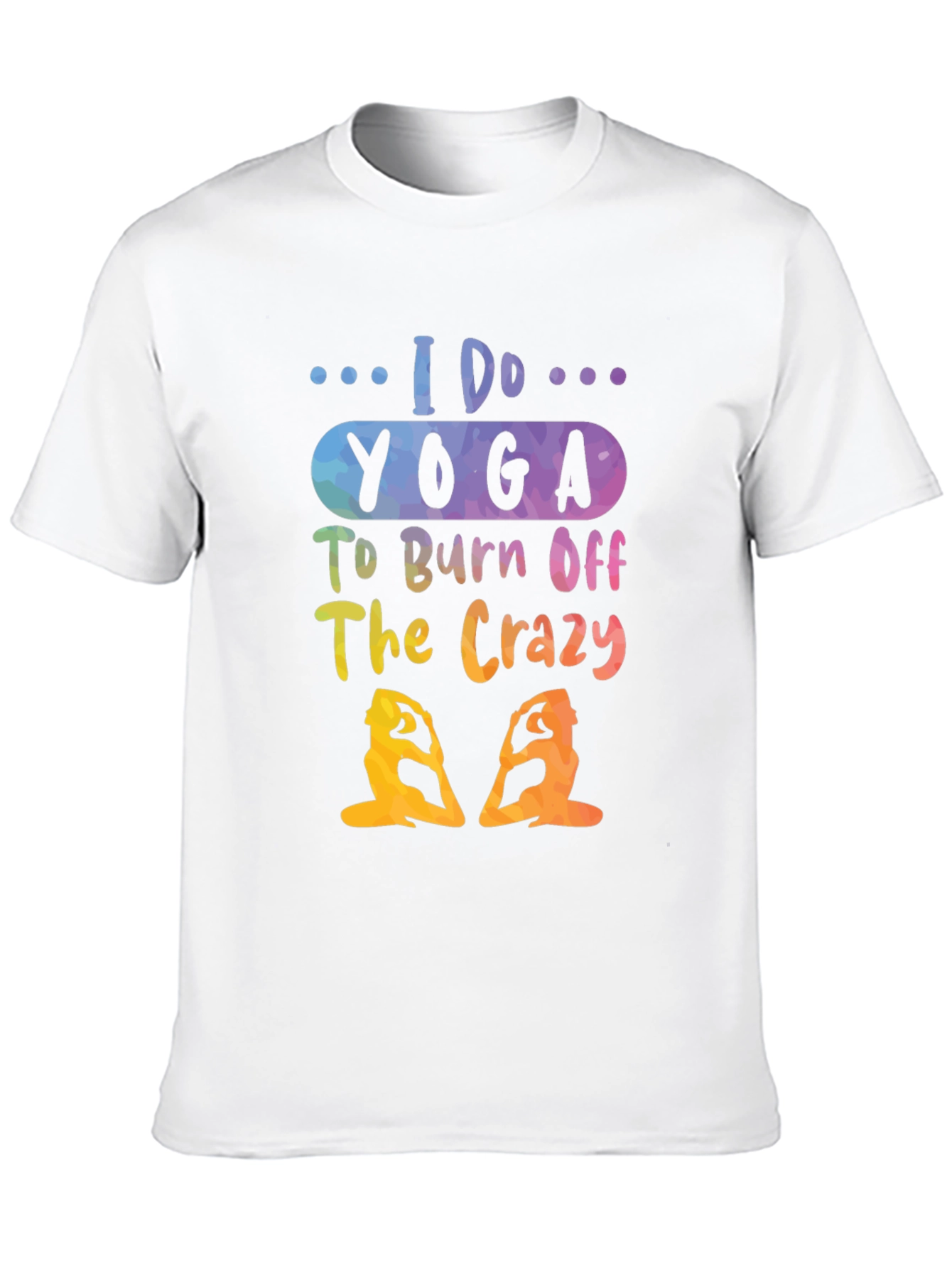 Yoga Crazy Black Graphic Tee
