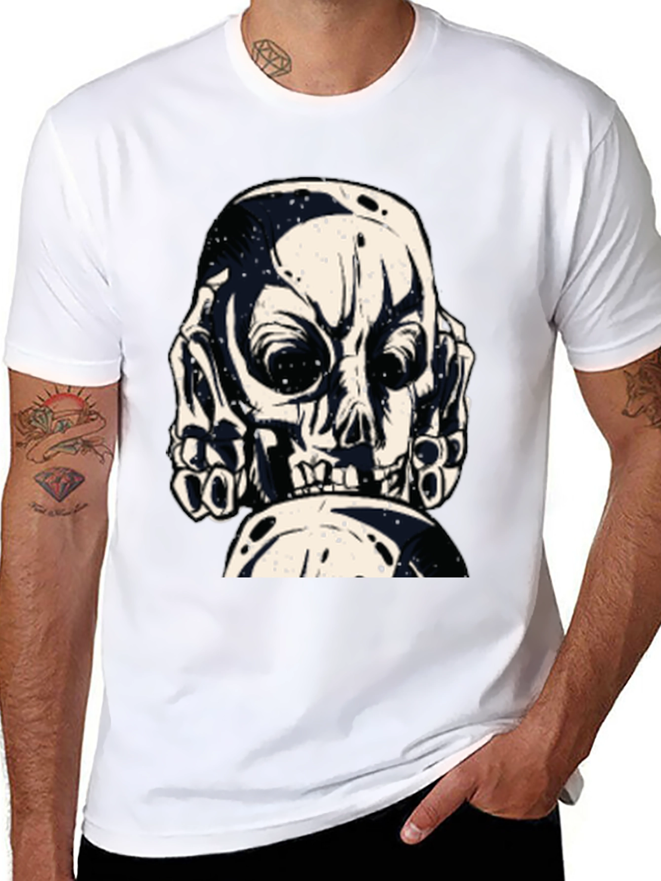 Skull Graphic Tee - Bold & Edgy Design