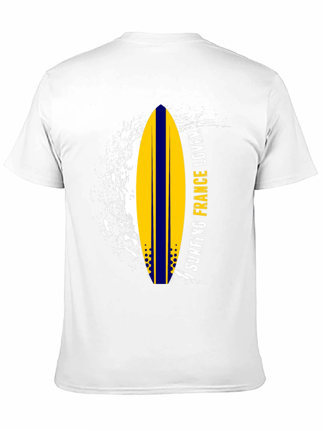 Surfing France Lover Graphic Tee - Black