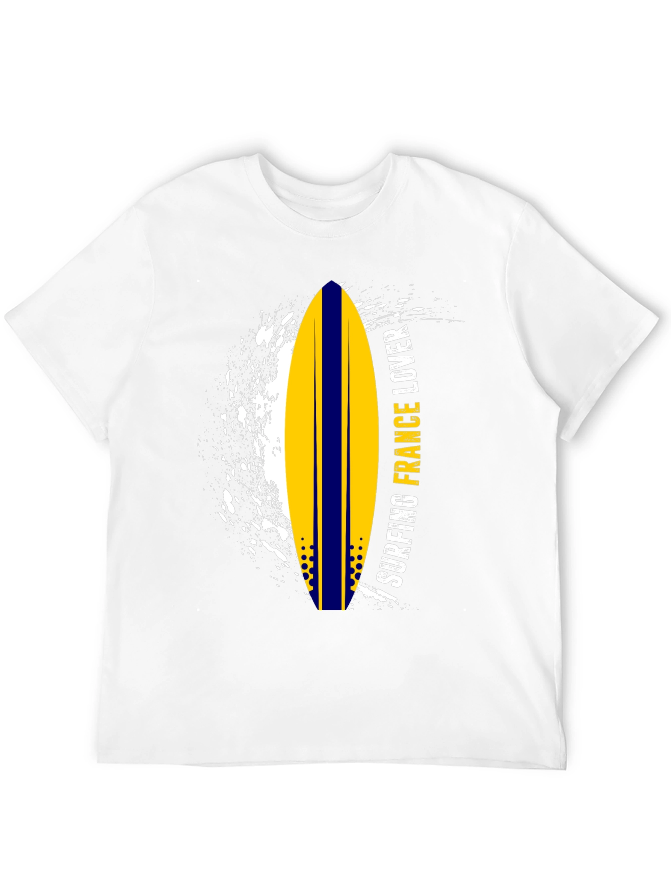 Surfing France Lover Graphic Tee - Black