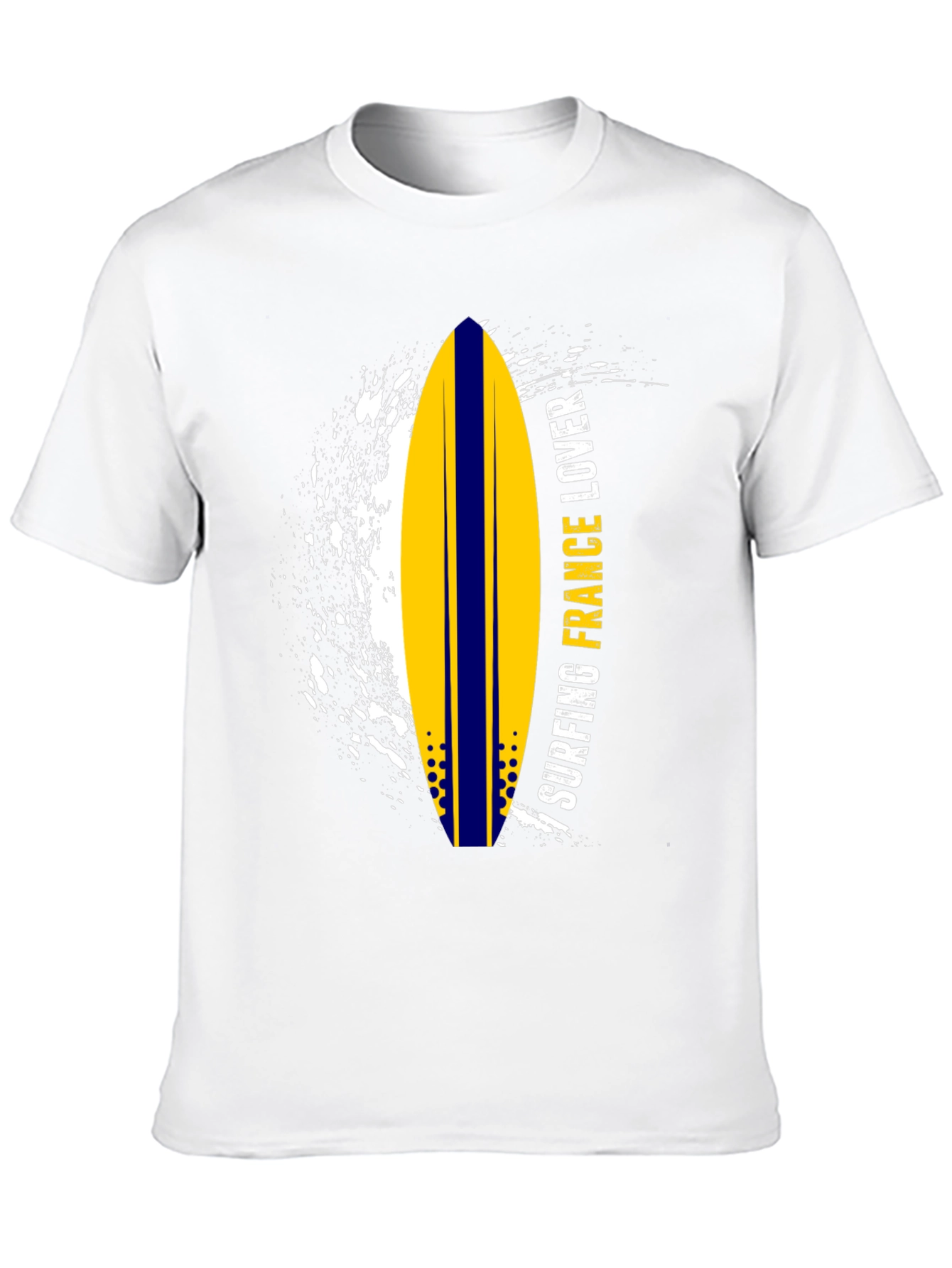 Surfing France Lover Graphic Tee - Black