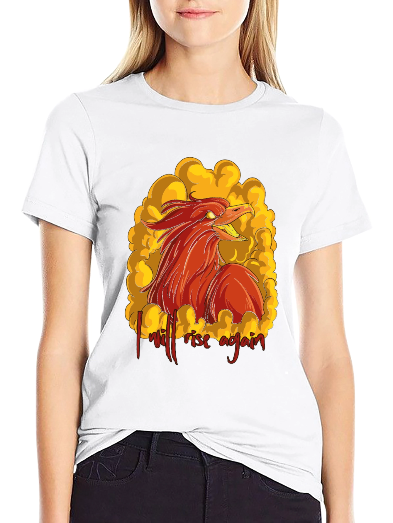 Phoenix Rising Graphic T-Shirt - Mens Black Tee