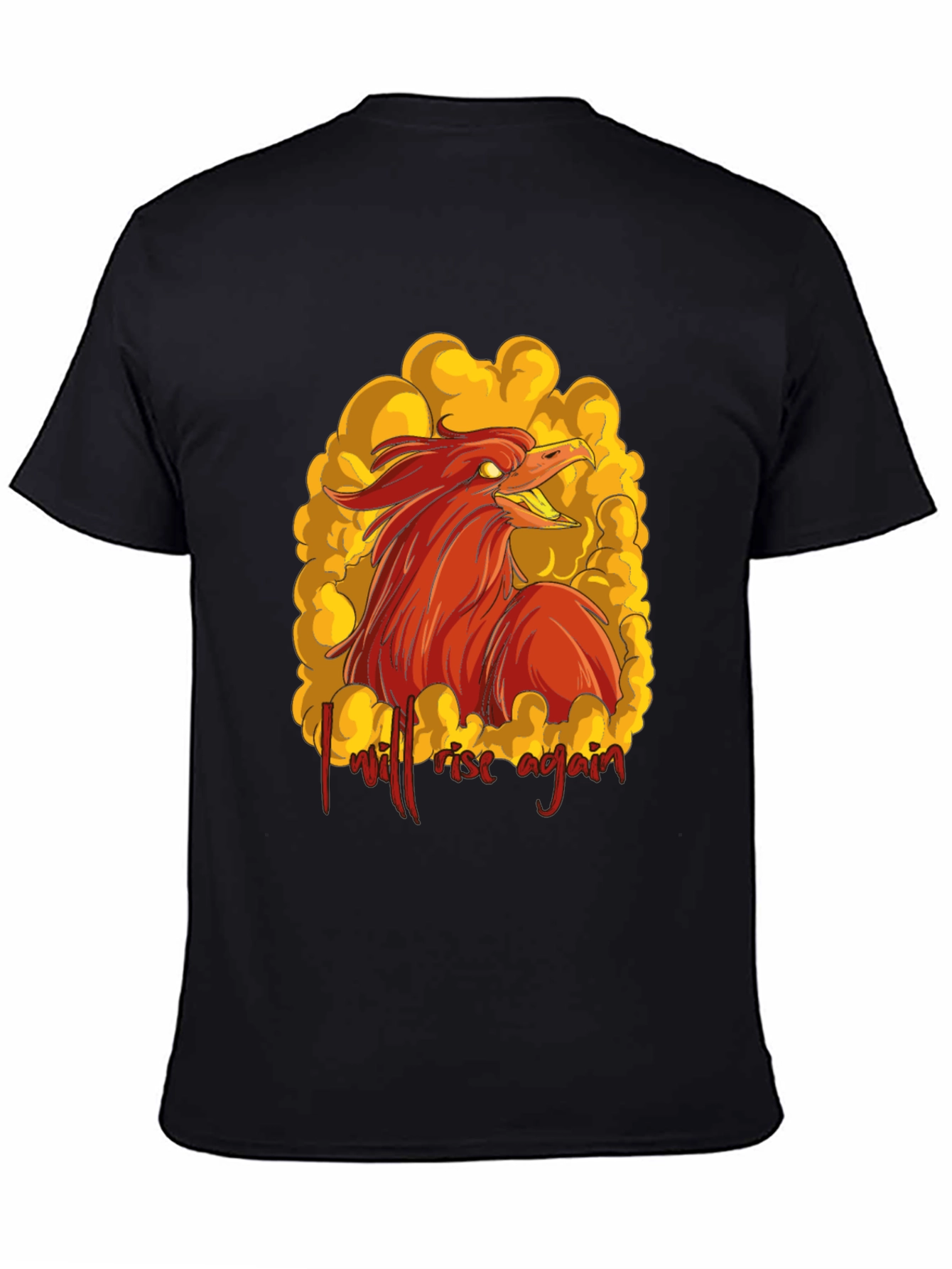 Phoenix Rising Graphic T-Shirt - Mens Black Tee