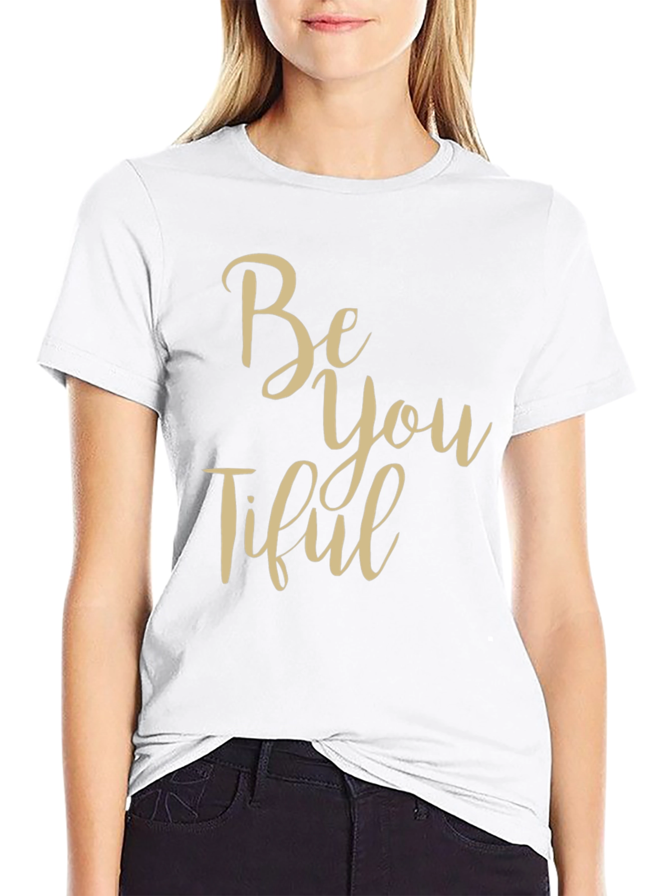 Be You Tiful Black Graphic Tee