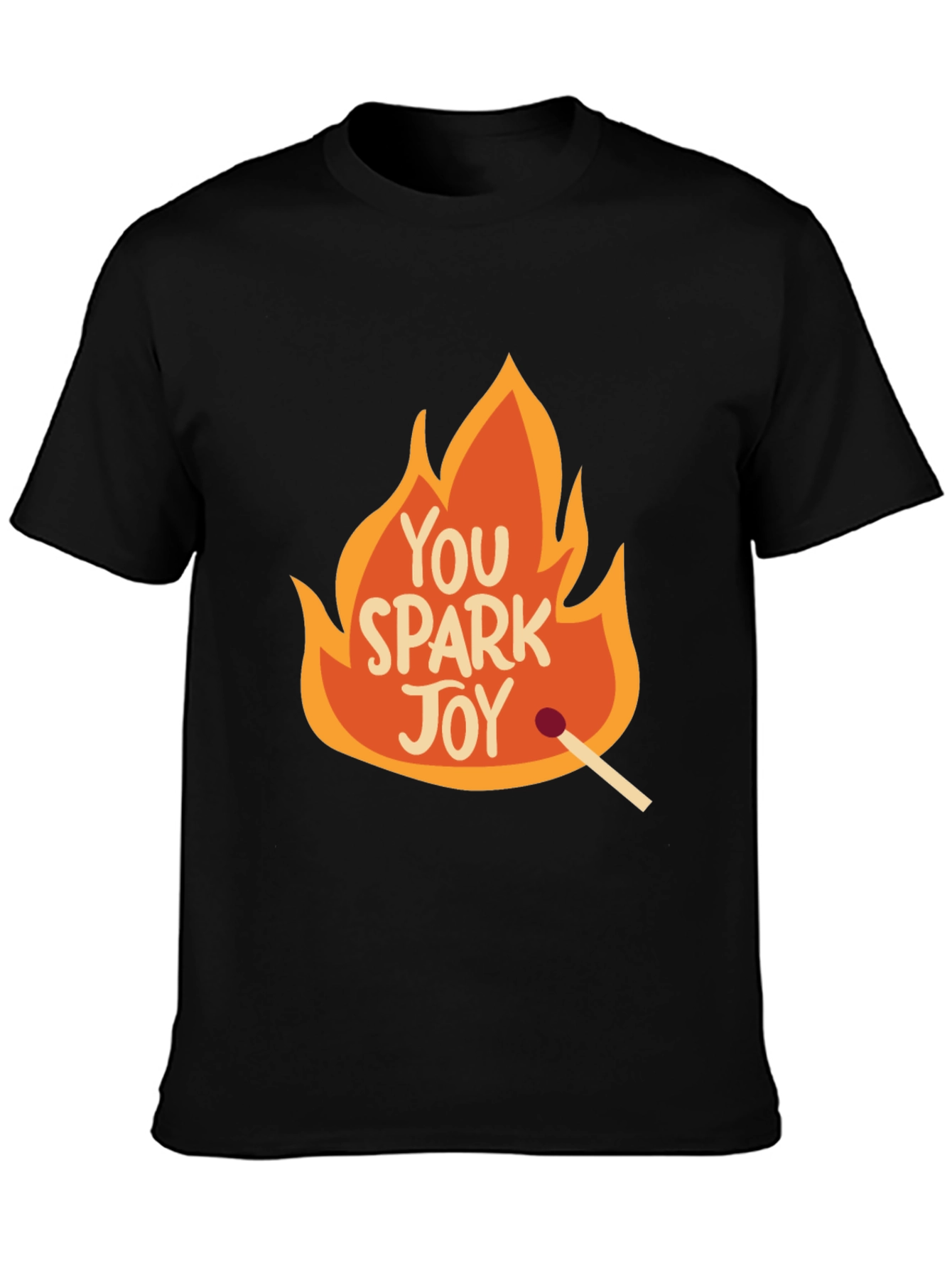 You Spark Joy Graphic Tee - Black