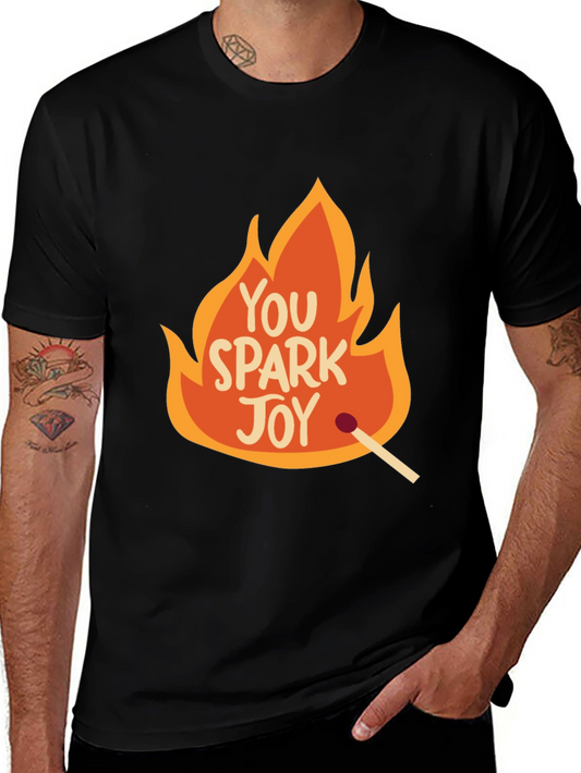 You Spark Joy Graphic Tee - Black