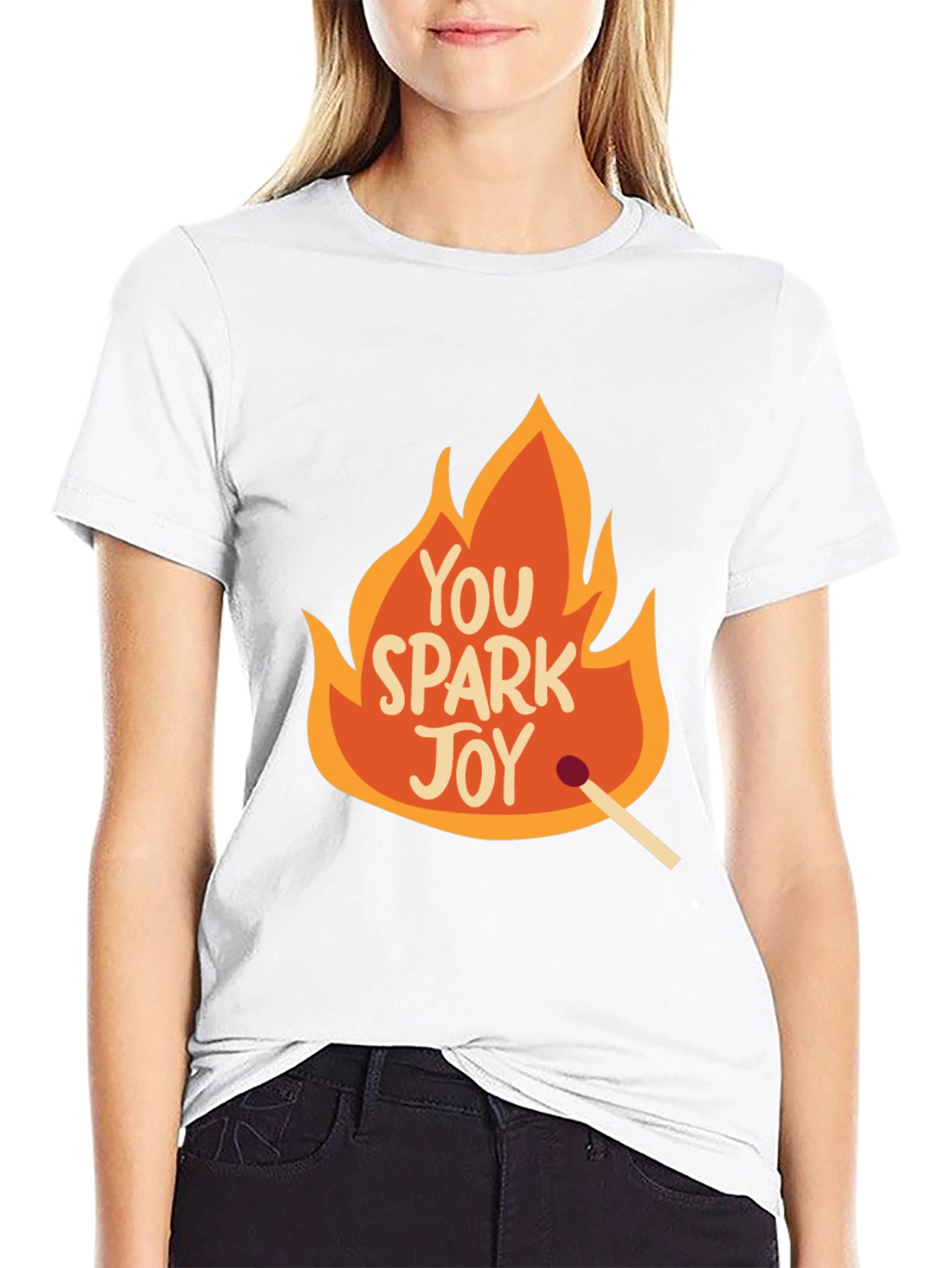 You Spark Joy Graphic Tee - Black