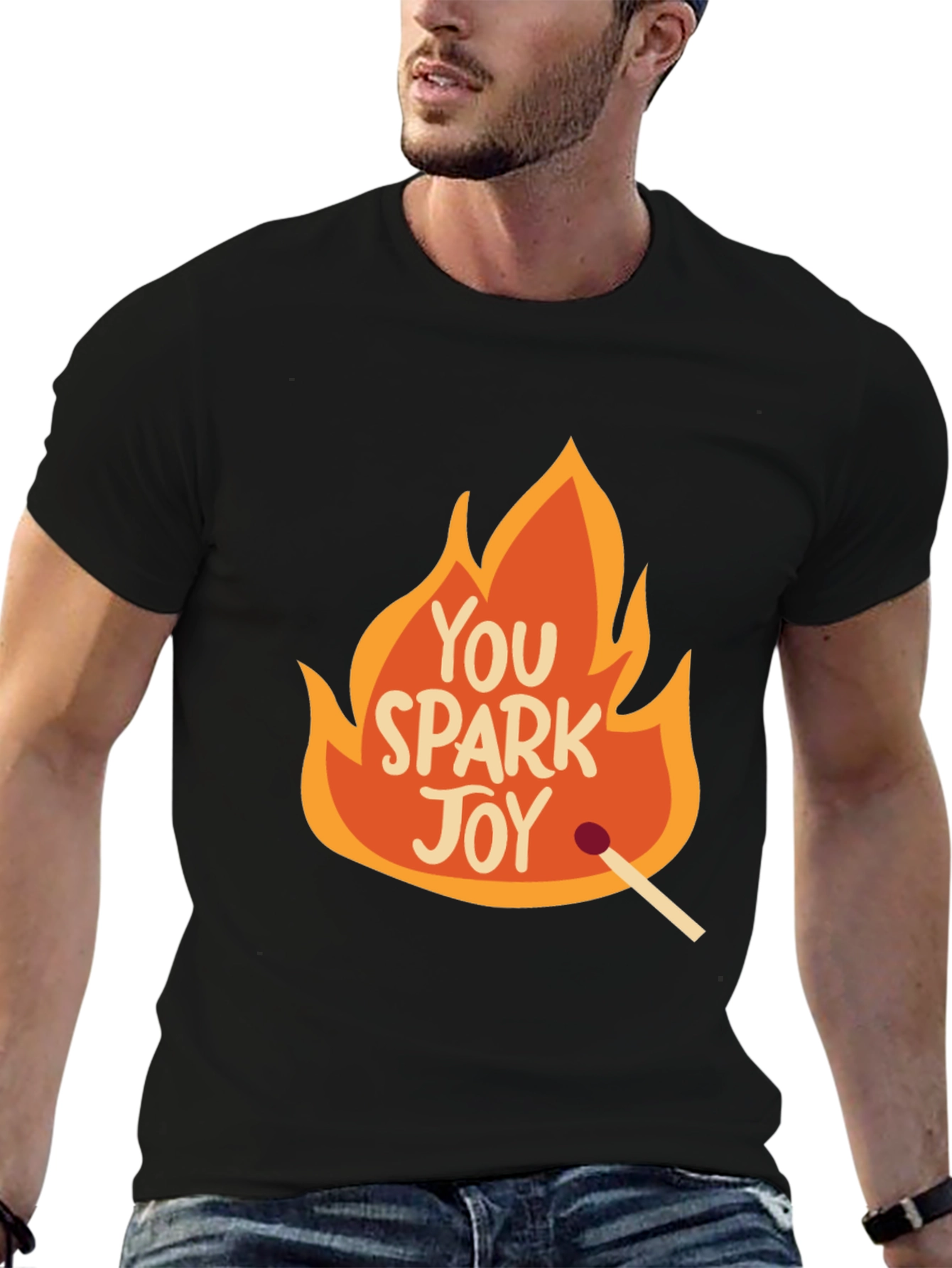 You Spark Joy Graphic Tee - Black