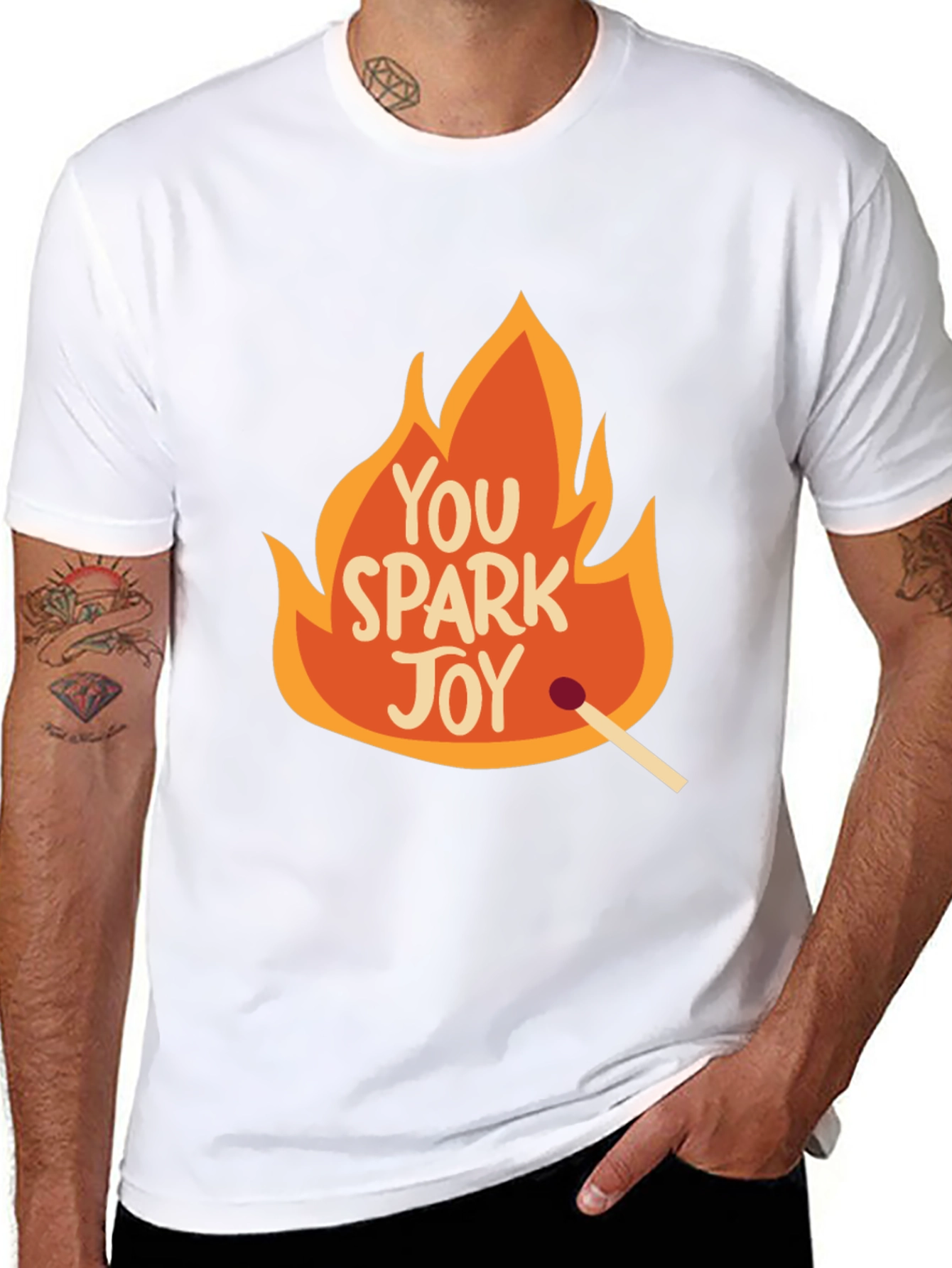 You Spark Joy Graphic Tee - Black