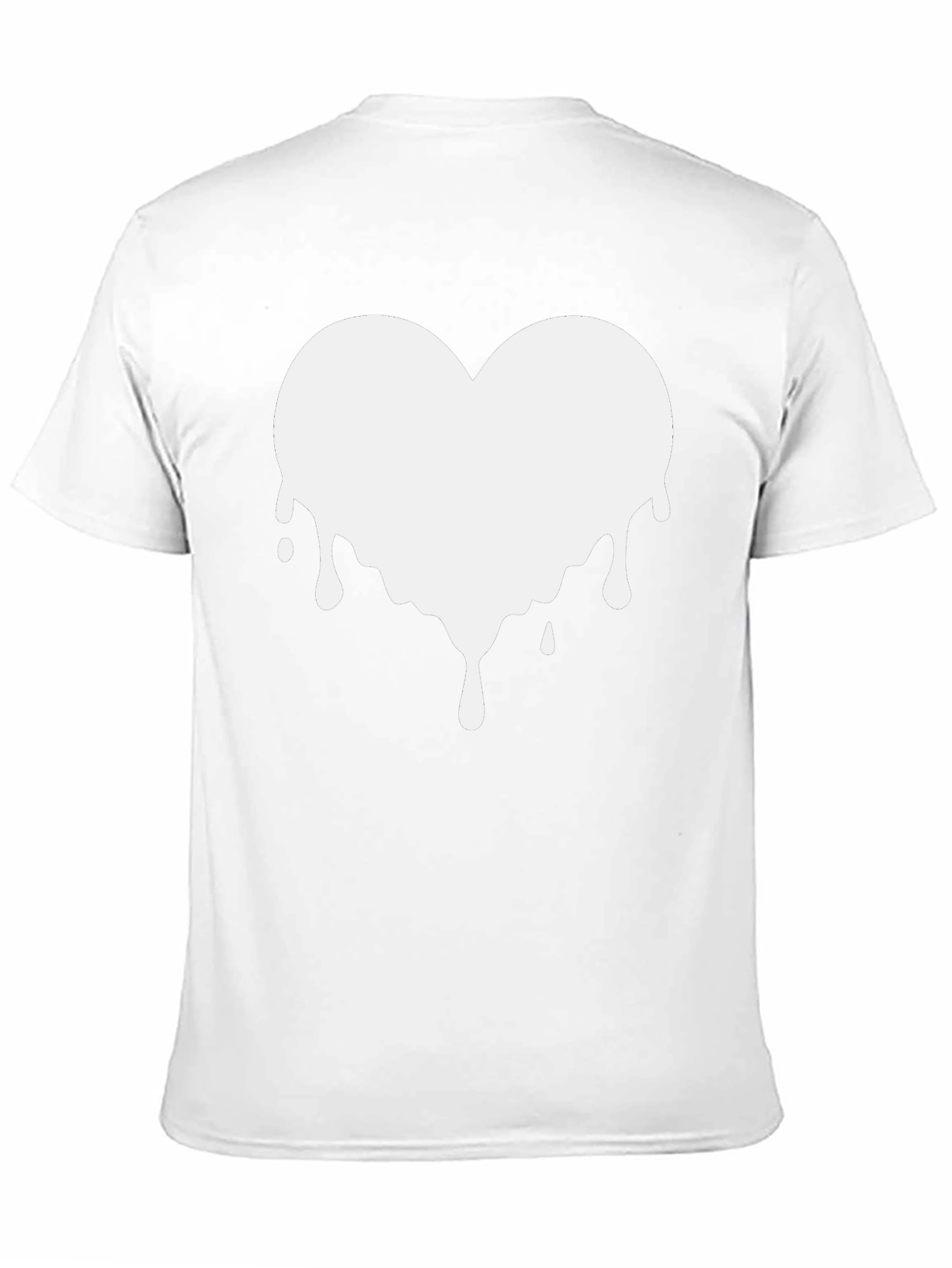 Dripping Heart Graphic Black T-Shirt