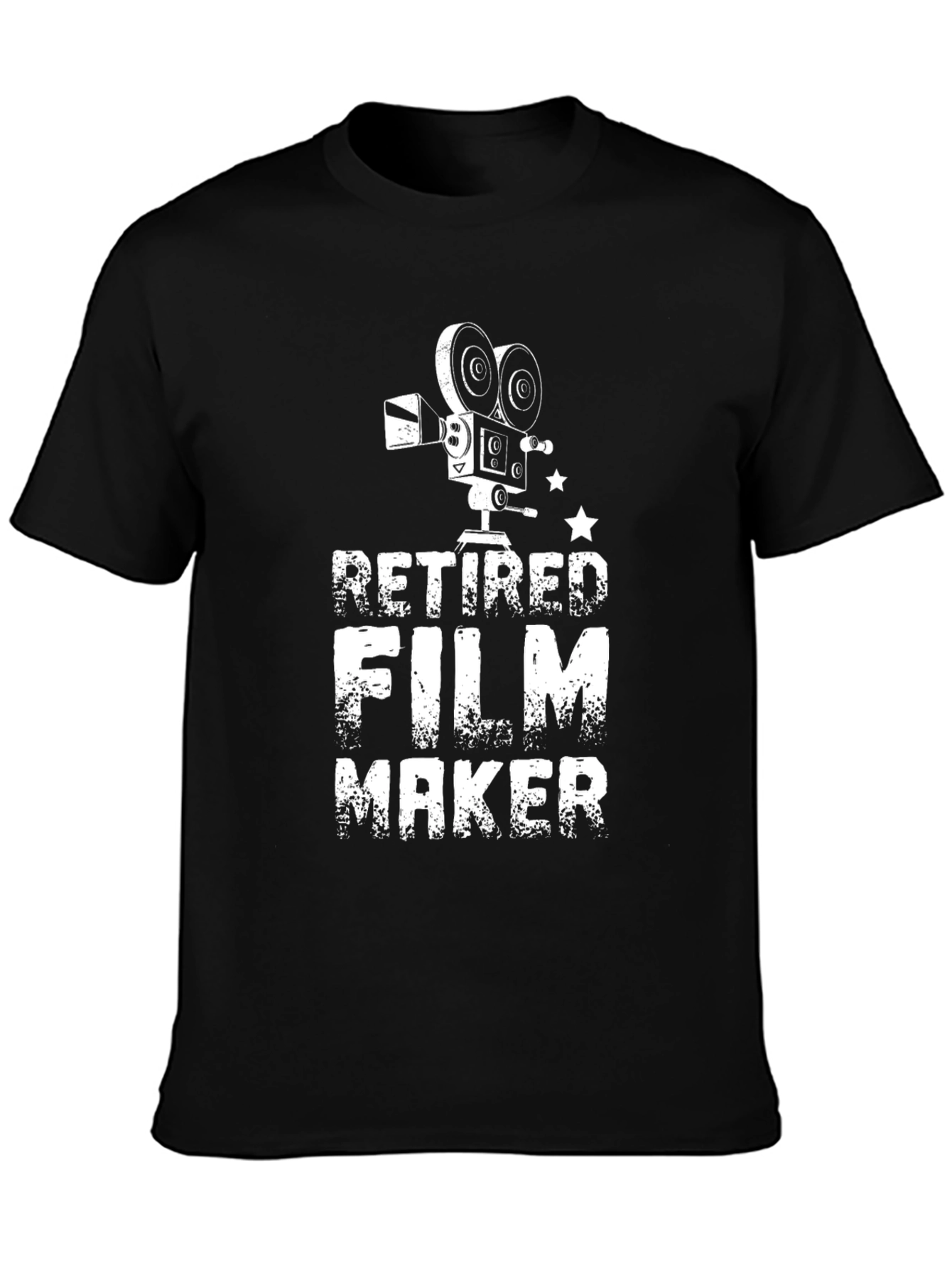 Retired Filmmaker T-Shirt - Black Graphic Tee
