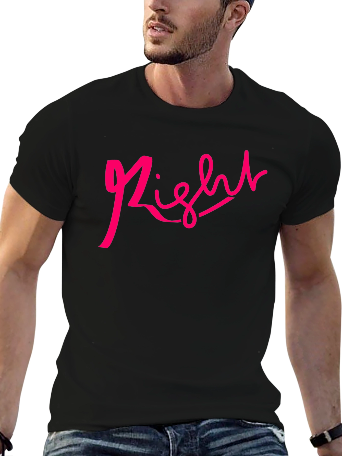 Right Script Black T-Shirt