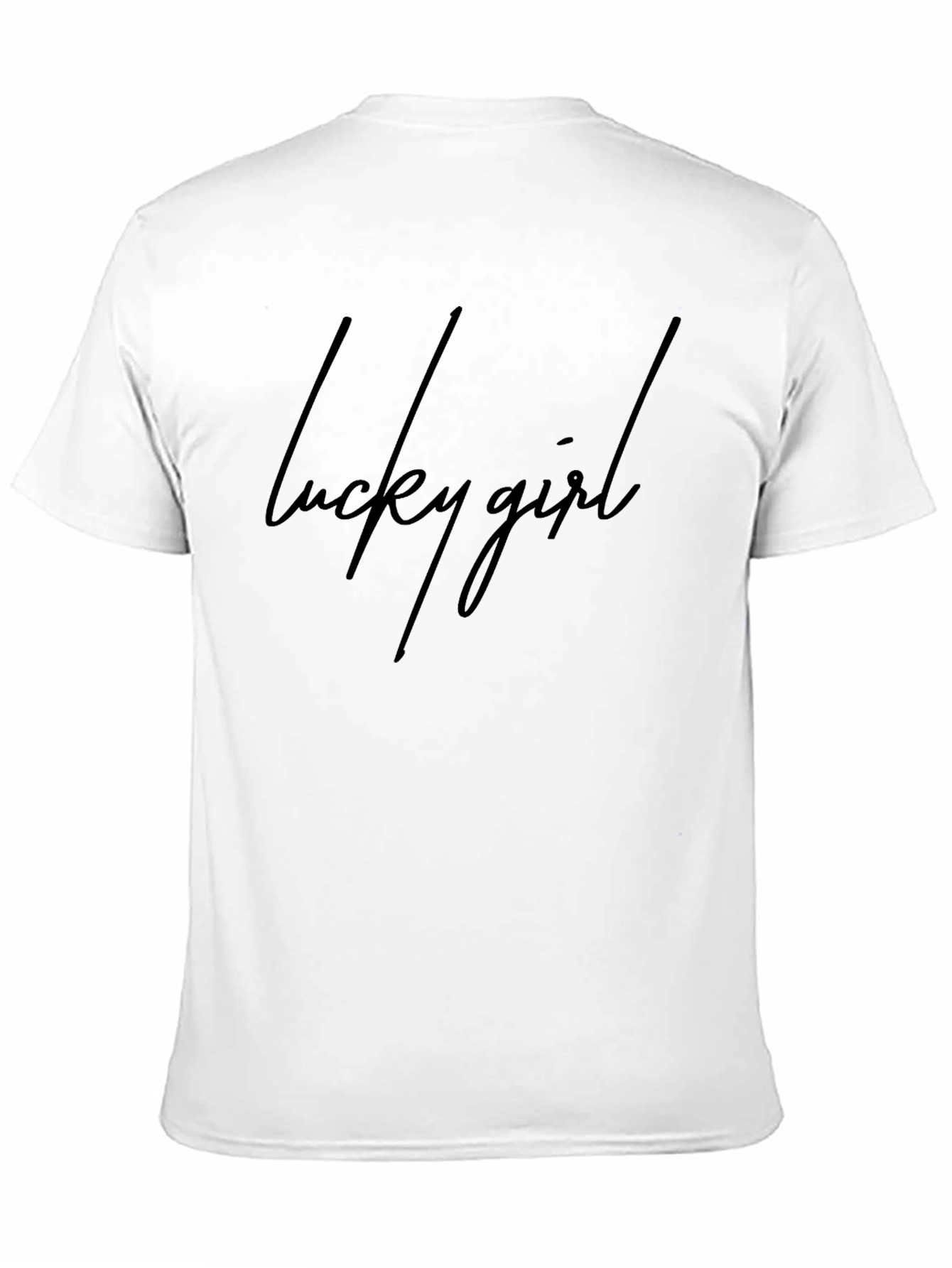 Lucky Girl Black T-Shirt