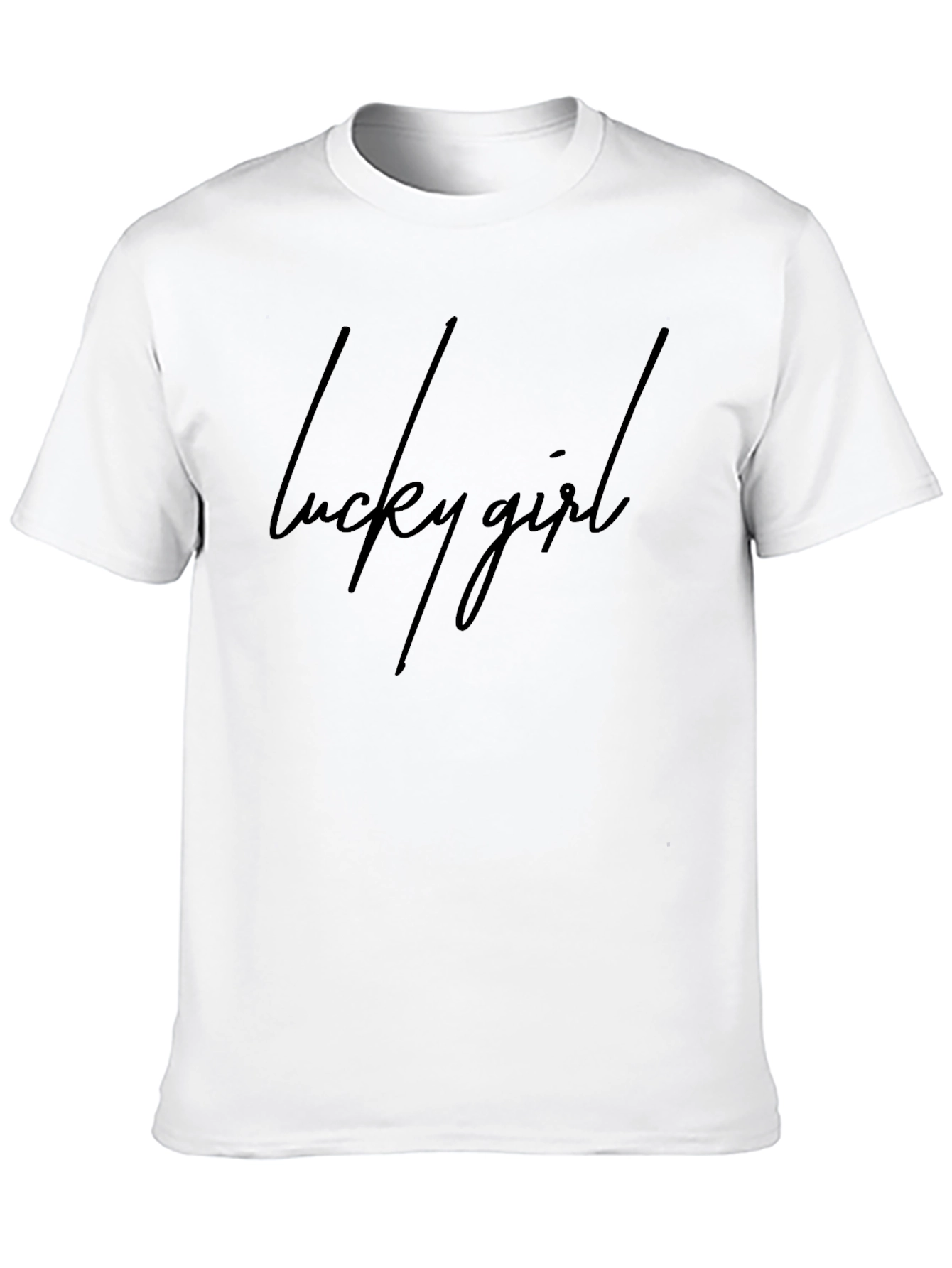 Lucky Girl Black T-Shirt