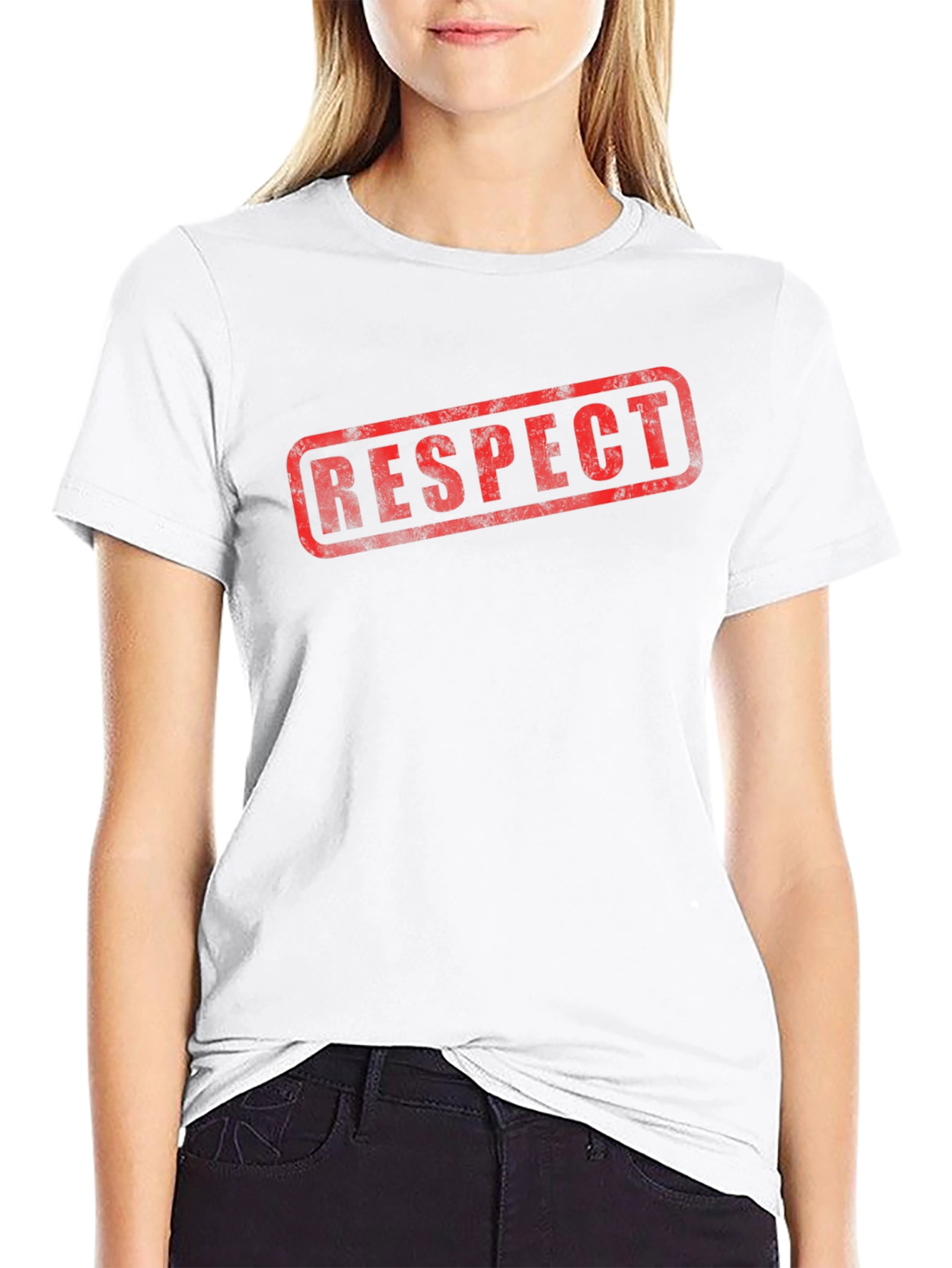 RESPECT Graphic T-Shirt - Black Casual Wear