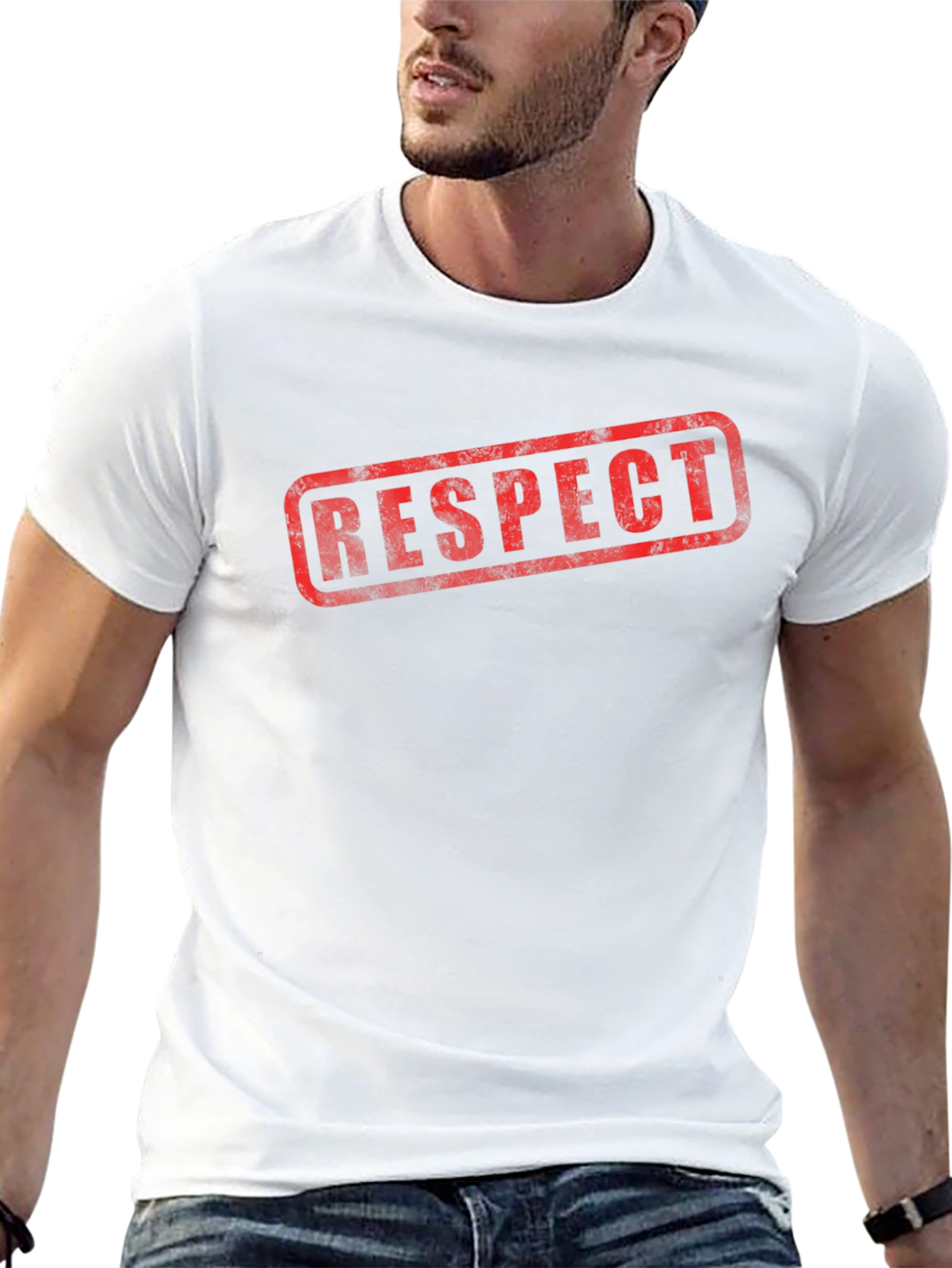 RESPECT Graphic T-Shirt - Black Casual Wear