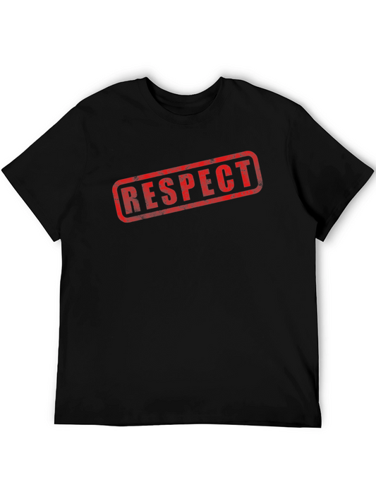 RESPECT Graphic T-Shirt - Black Casual Wear